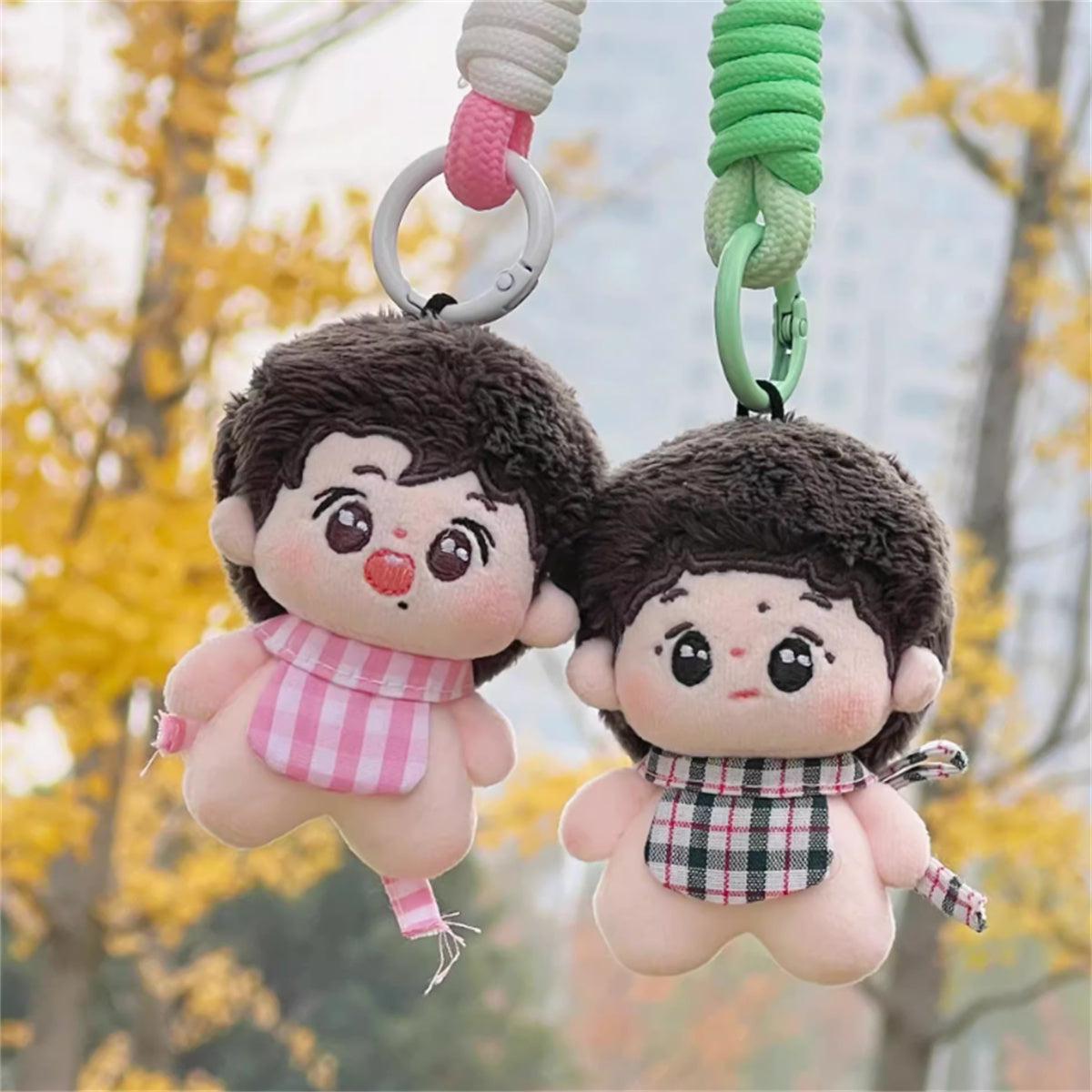 The Untamed Wei Wuxian Xiao Zhan Lan Wangji Wang Yibo Cute Stuffed Plushie 5cm Plush Doll Body Toy Keychain GG Gift