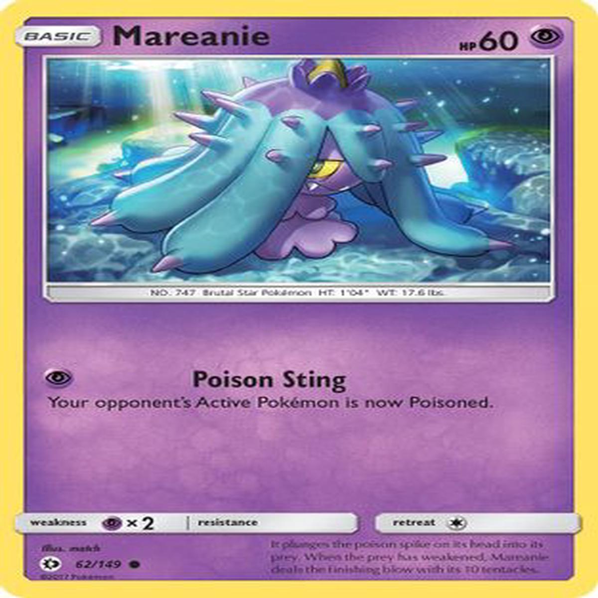 Mareanie 062149 - SM Base Set Reverse Holofoil