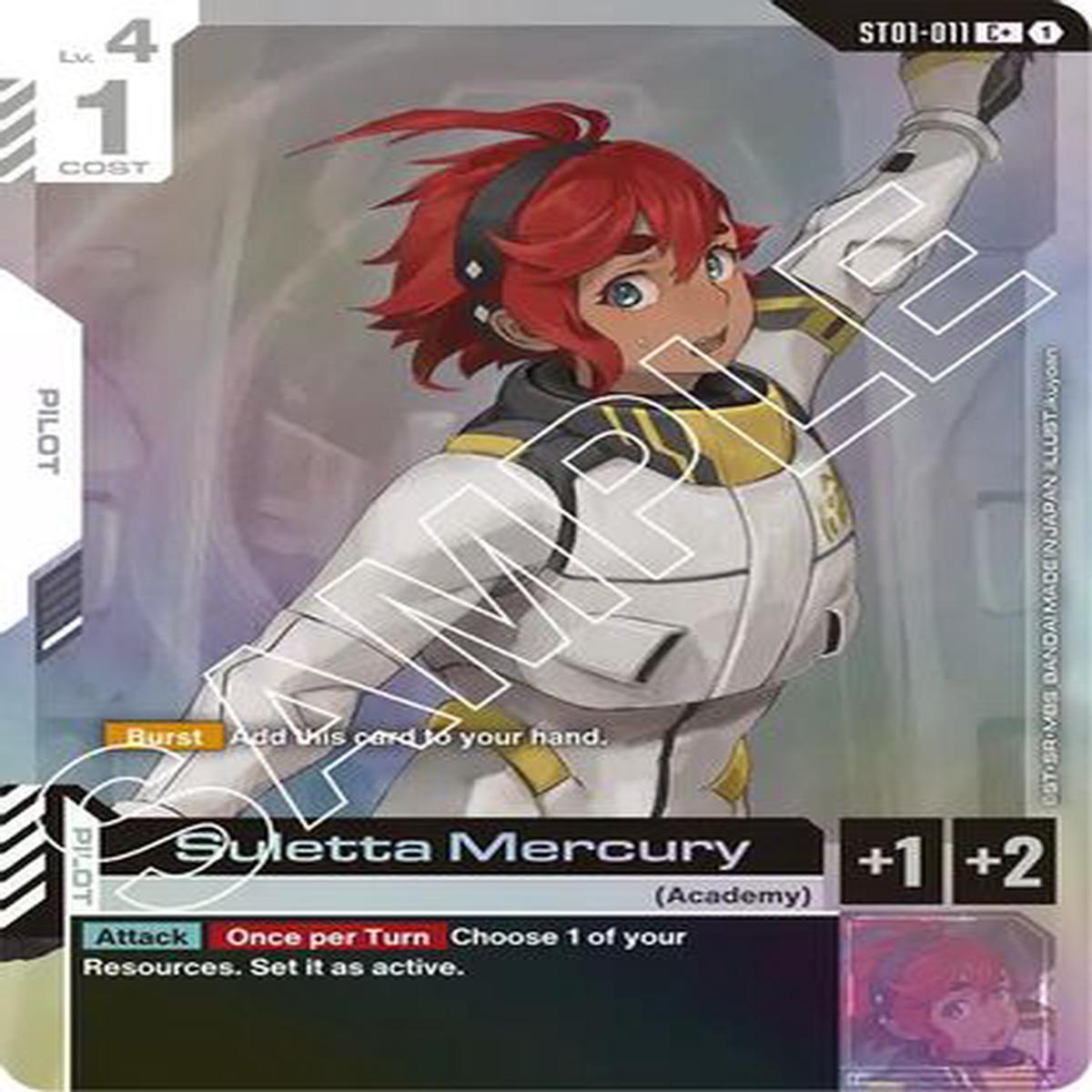 Suletta Mercury (C) (ST01-011) - Starter Deck 01 Heroic Beginnings Holofoil