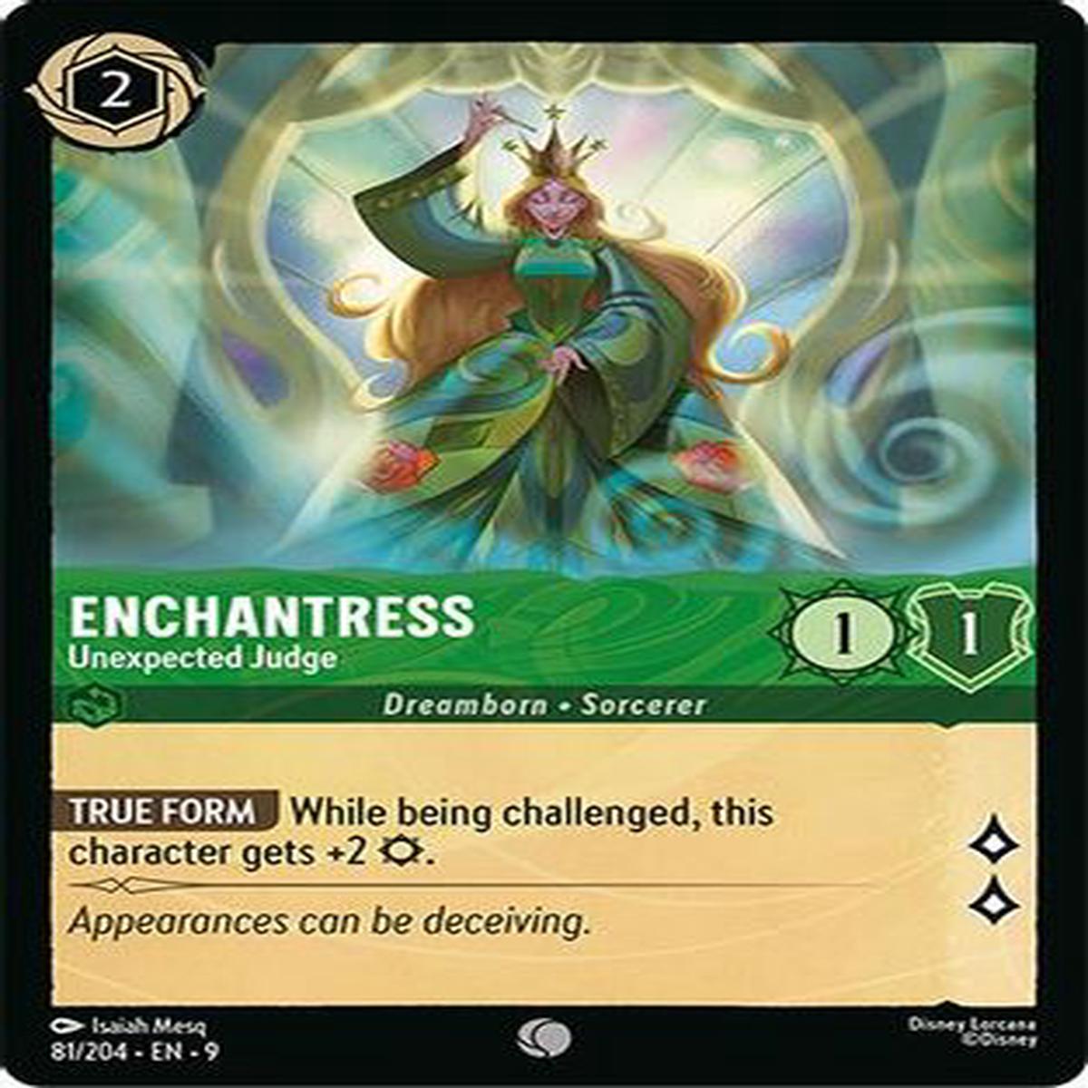 Enchantress - Unexpected Judge (81204) - Fabled Cold Foil