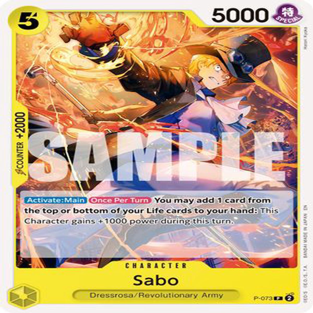 Sabo - P-073 (Pirate Foil) (P-073) - Premium Booster -The Best- Vol 2 Foil