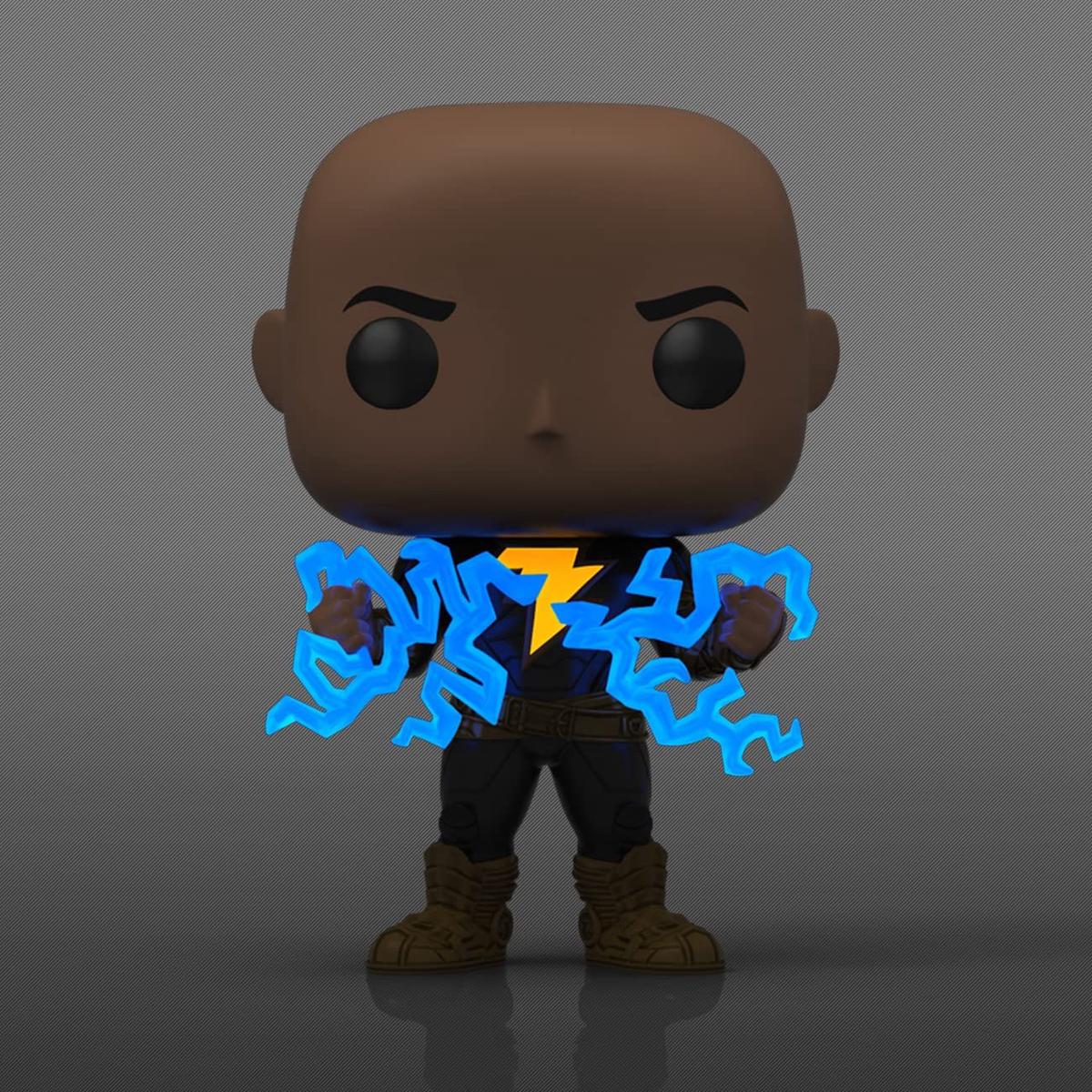 Funko Pop Movies Black Adam No Cape Lighting Chest GITD Chase Vinyl Figure