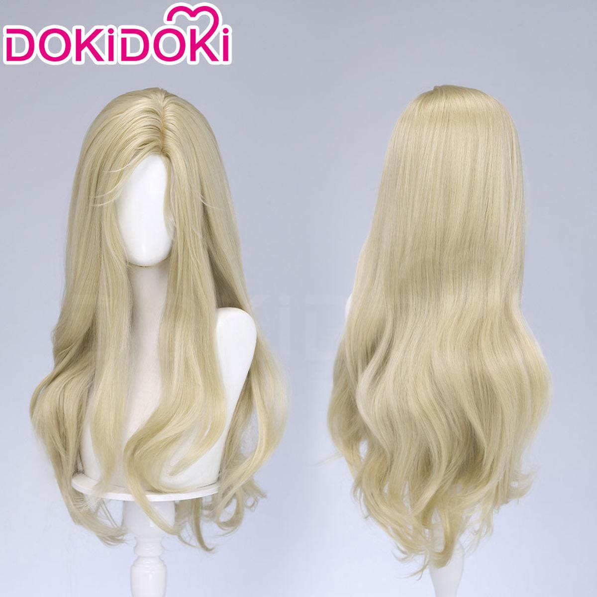 Ready For ShipDokiDoki Game PRAGMATA Cosplay Diana Wig Long Curly Blonde Hair