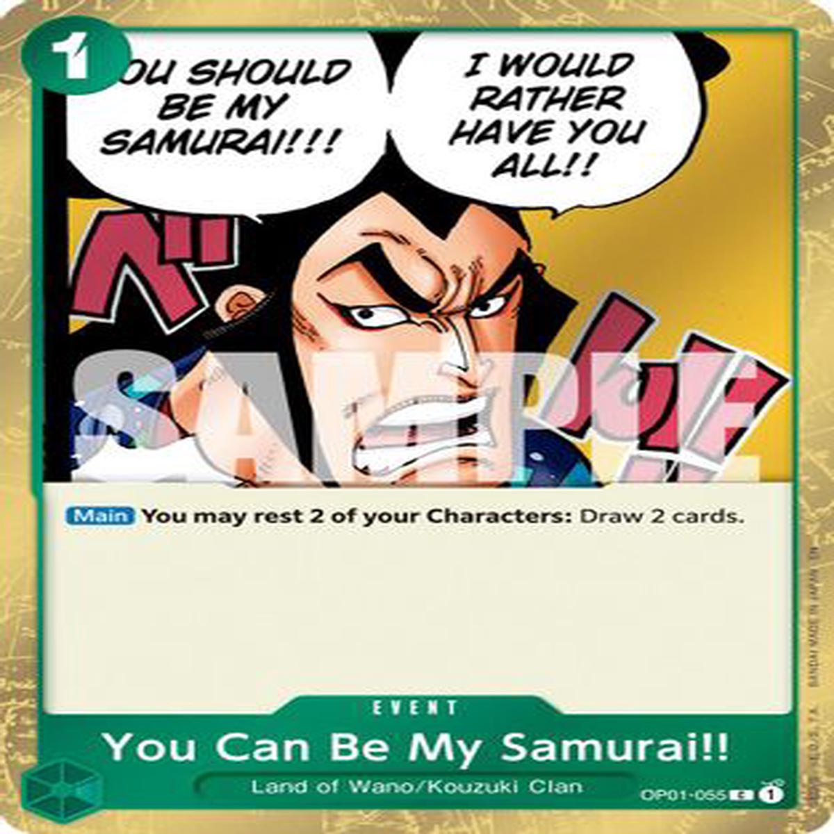 You Can Be My Samurai (Pirate Foil) (OP01-055) - Premium Booster -The Best- Vol 2 Foil