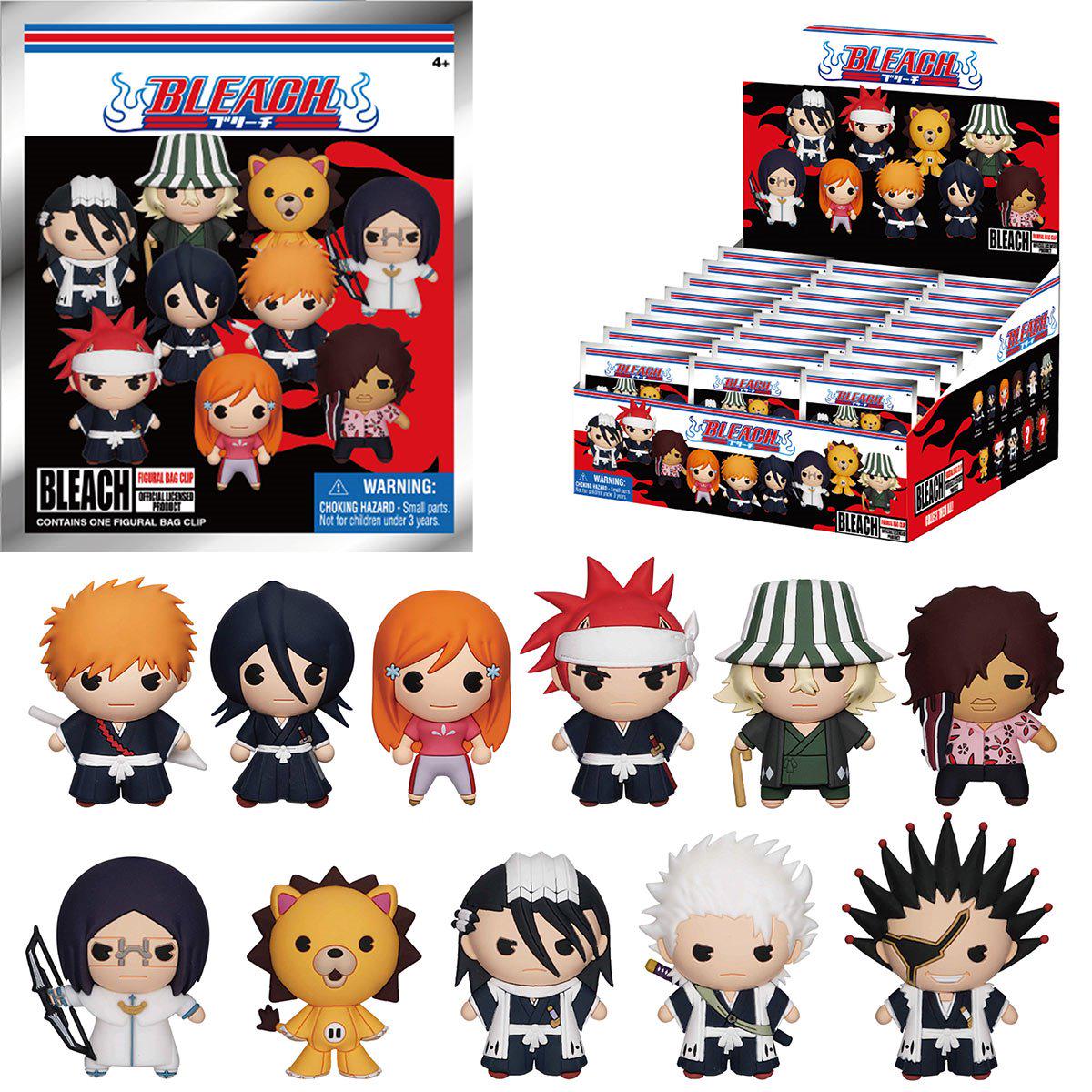 Bleach 3D Bag Clip - Case of 24 - Gacha Mystery Blindbox Monogram