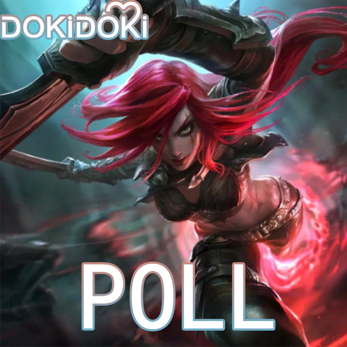POLL5 Deposit 10 OFF Coupon DokiDoki Game Cosplay Black Costume Women