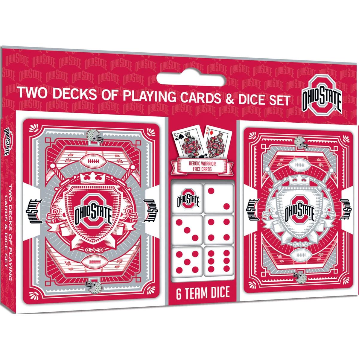 Ohio State Buckeyes - 2-Pack Playing Cards Dice Set