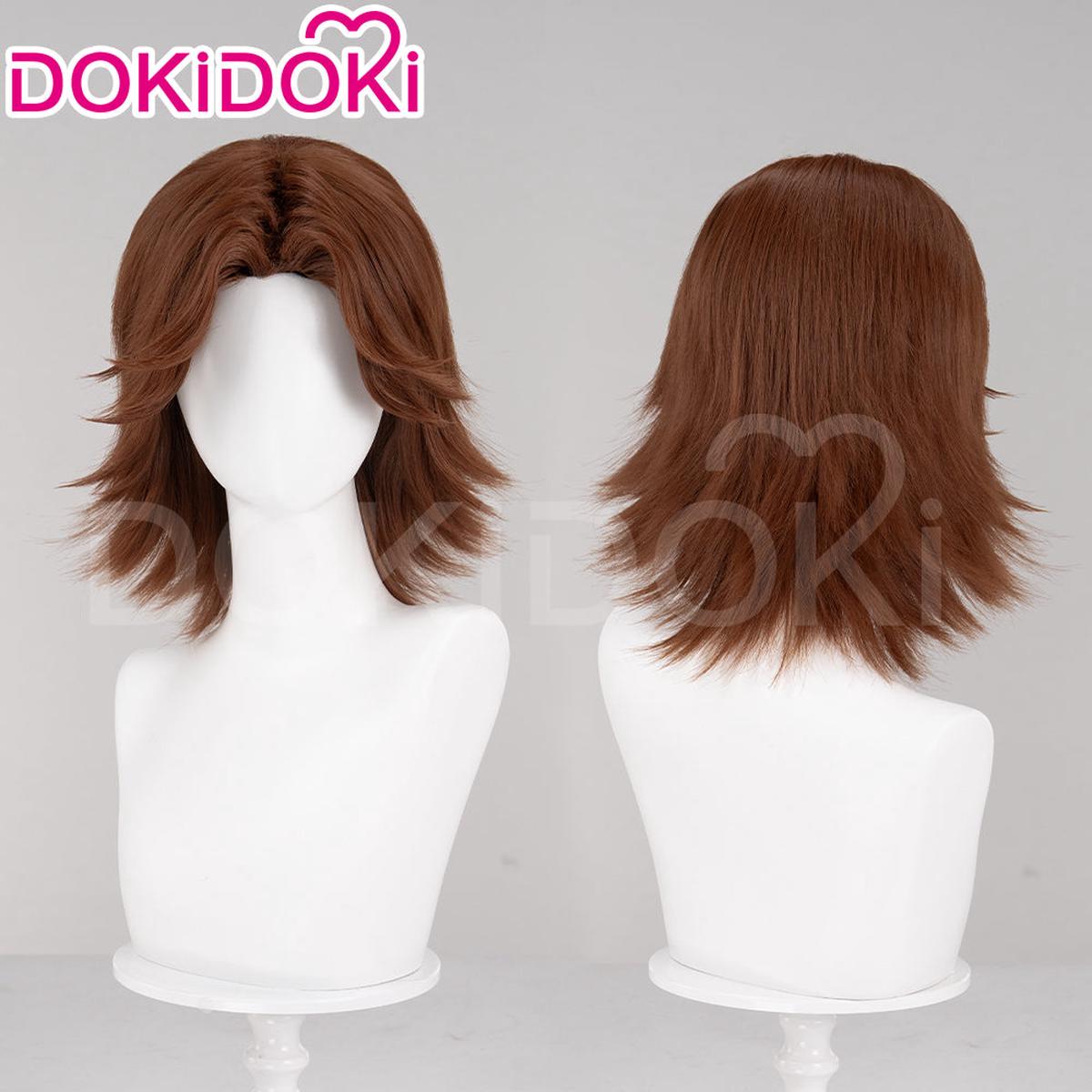 Ready For ShipDokiDoki Game Mouthwashing Cosplay Daisuke Wig Short Straight Middle Part Brown Hair