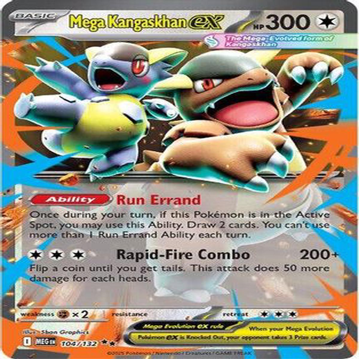 Mega Kangaskhan ex 104132 - ME01 Mega Evolution Holofoil