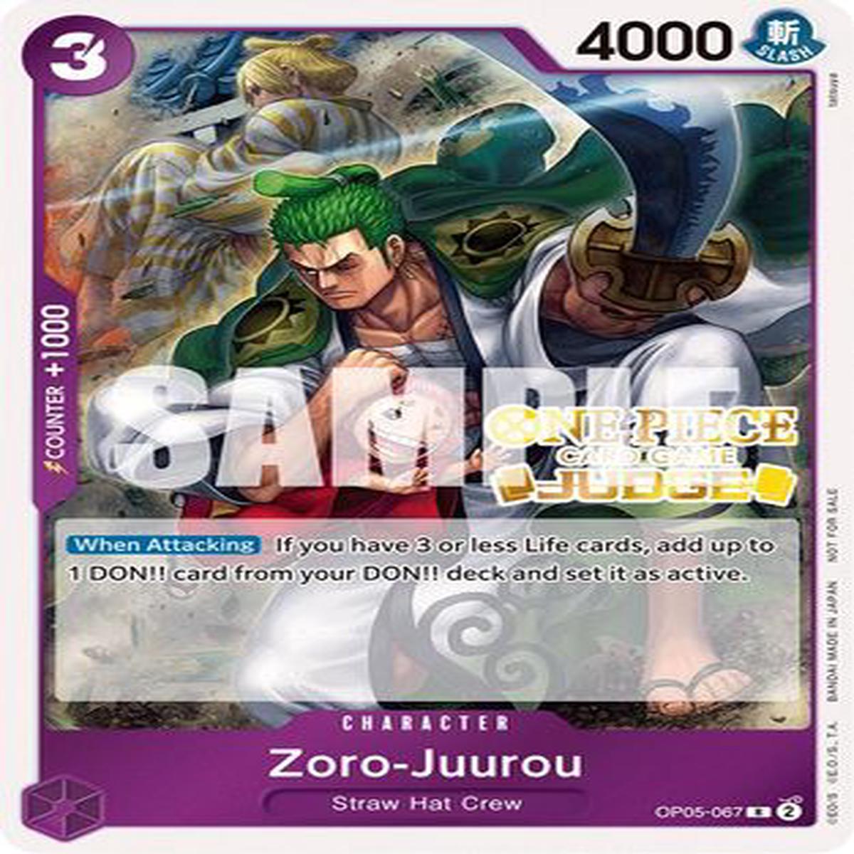 Zoro-Juurou (Judge Pack Vol 3) (OP05-067) - One Piece Promotion Cards Foil