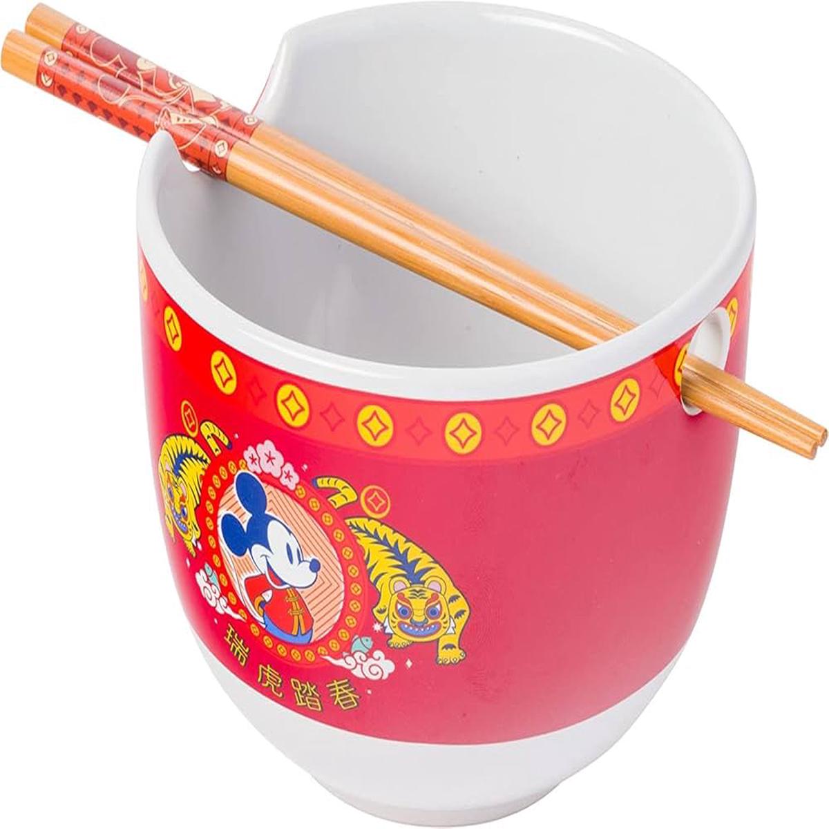 Mickey Mouse Year of the Tiger Ramen Bowl Chopsticks Set