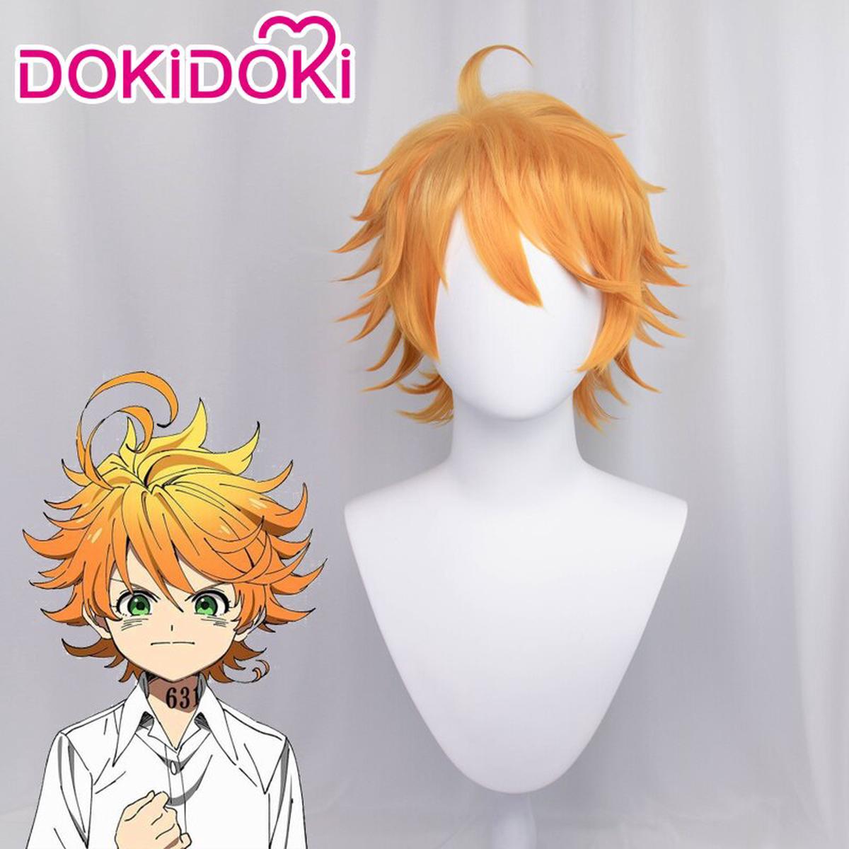 Dokidoki The Promised Neverland Cosplay Emma Wig Short Yellow