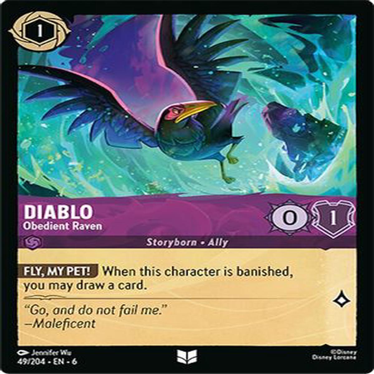 Diablo - Obedient Raven (49204) - Azurite Sea Cold Foil