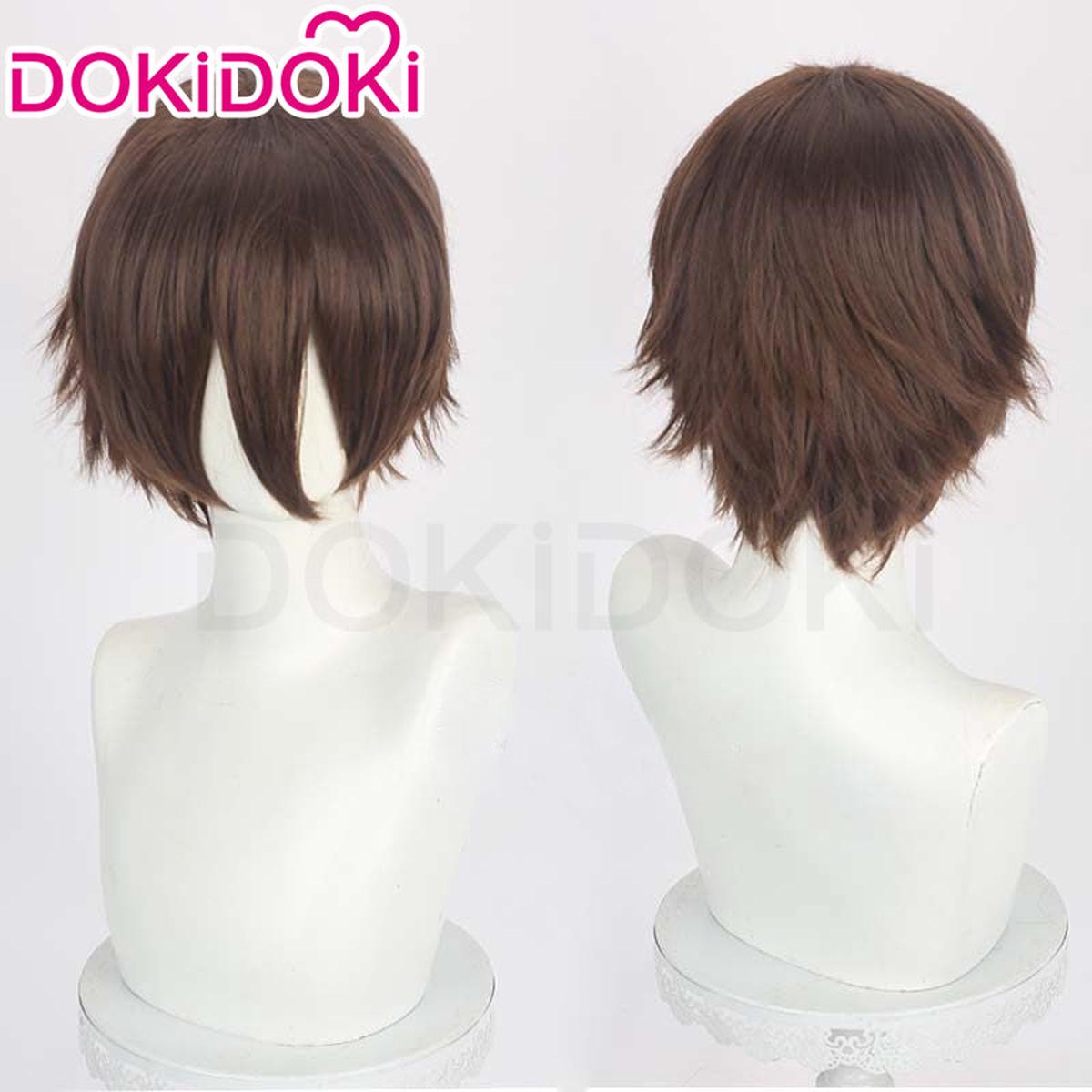 In StockDokiDoki Game Cosplay Wig Short Brown Hair