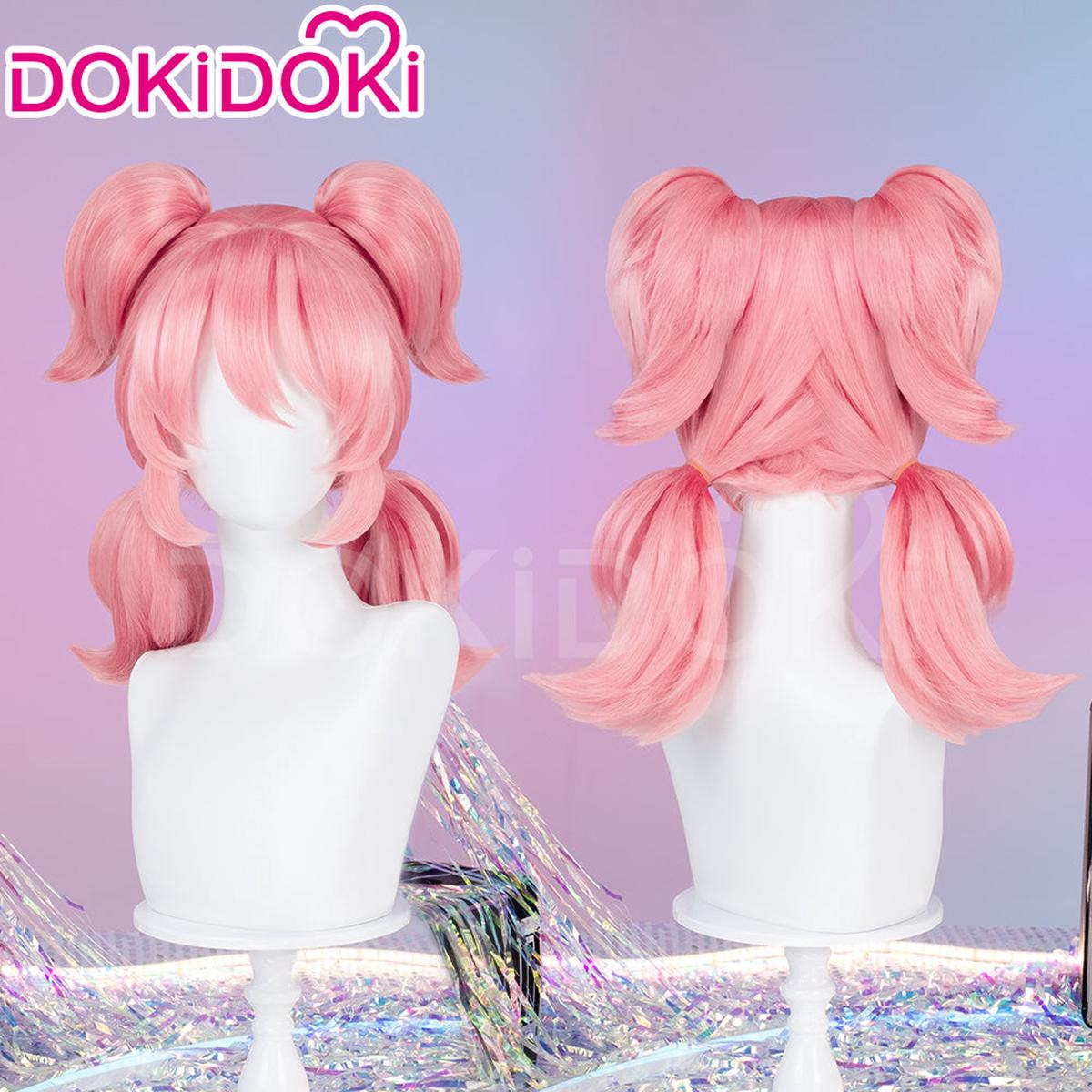Ready For ShipDokiDoki Game Zenless Zone Zero Cosplay Angels of Delusion Wig Long Straight Pink Hair ZZZ