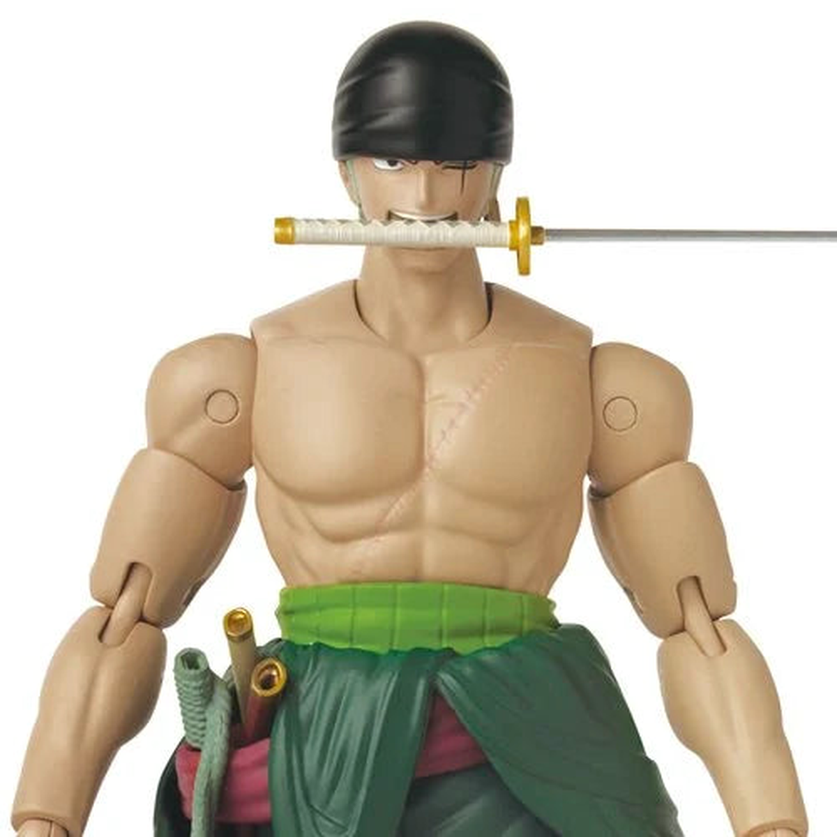 One Piece Anime Heroes Roronoa Zoro Three Sword Style Action Figure Bandai