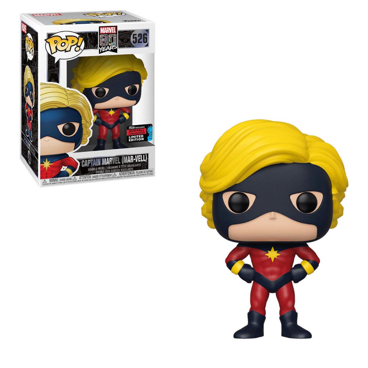 Funko POP Marvel 80th - First Appearance Captain Marvel (Mar-Vell) Vinyl Figure 526 Fall Convention Exclusive READ DESCRIPTION