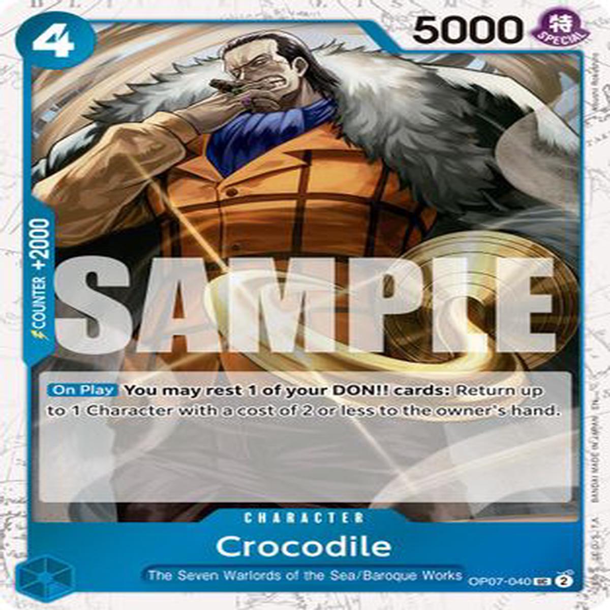 Crocodile - OP07-040 (Pirate Foil) (OP07-040) - Premium Booster -The Best- Vol 2 Foil