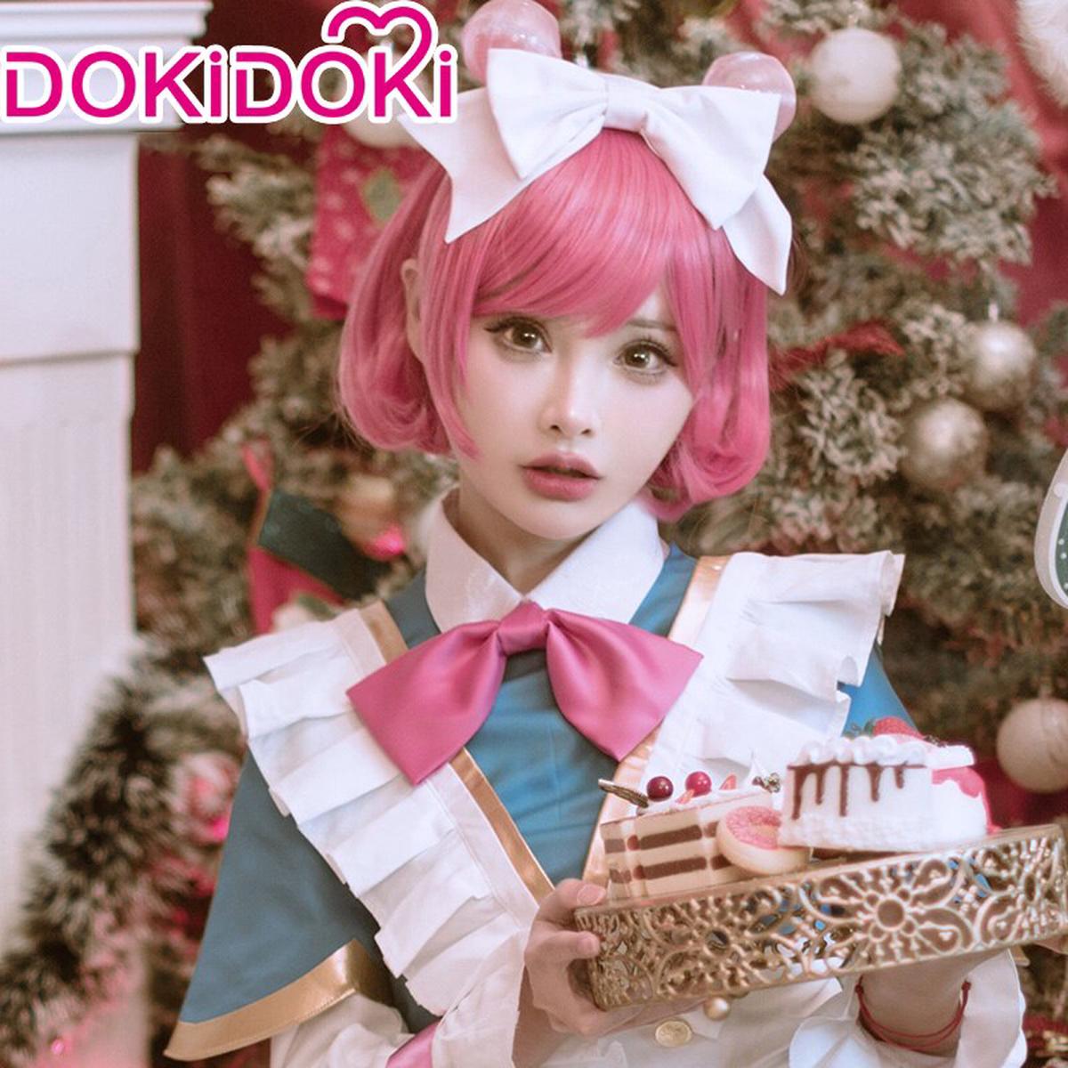 In StockDokiDoki Game Cosplay Wig Women Cute Pink Short Hair