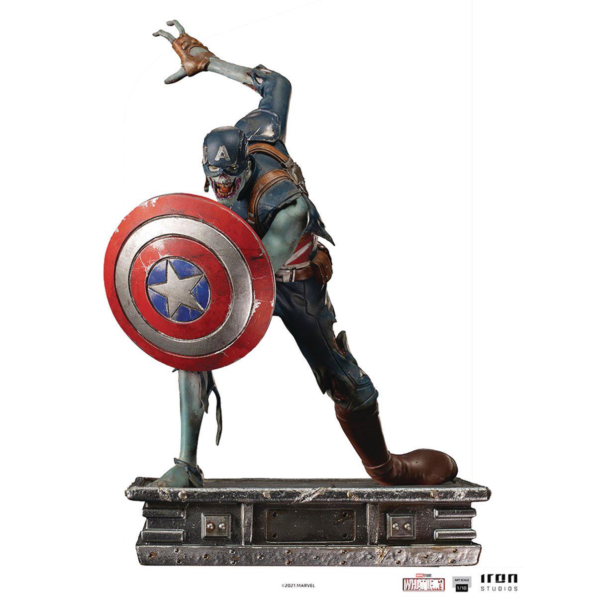 What If Zombie Captain America 110 Art Scale Limited Iron Studios