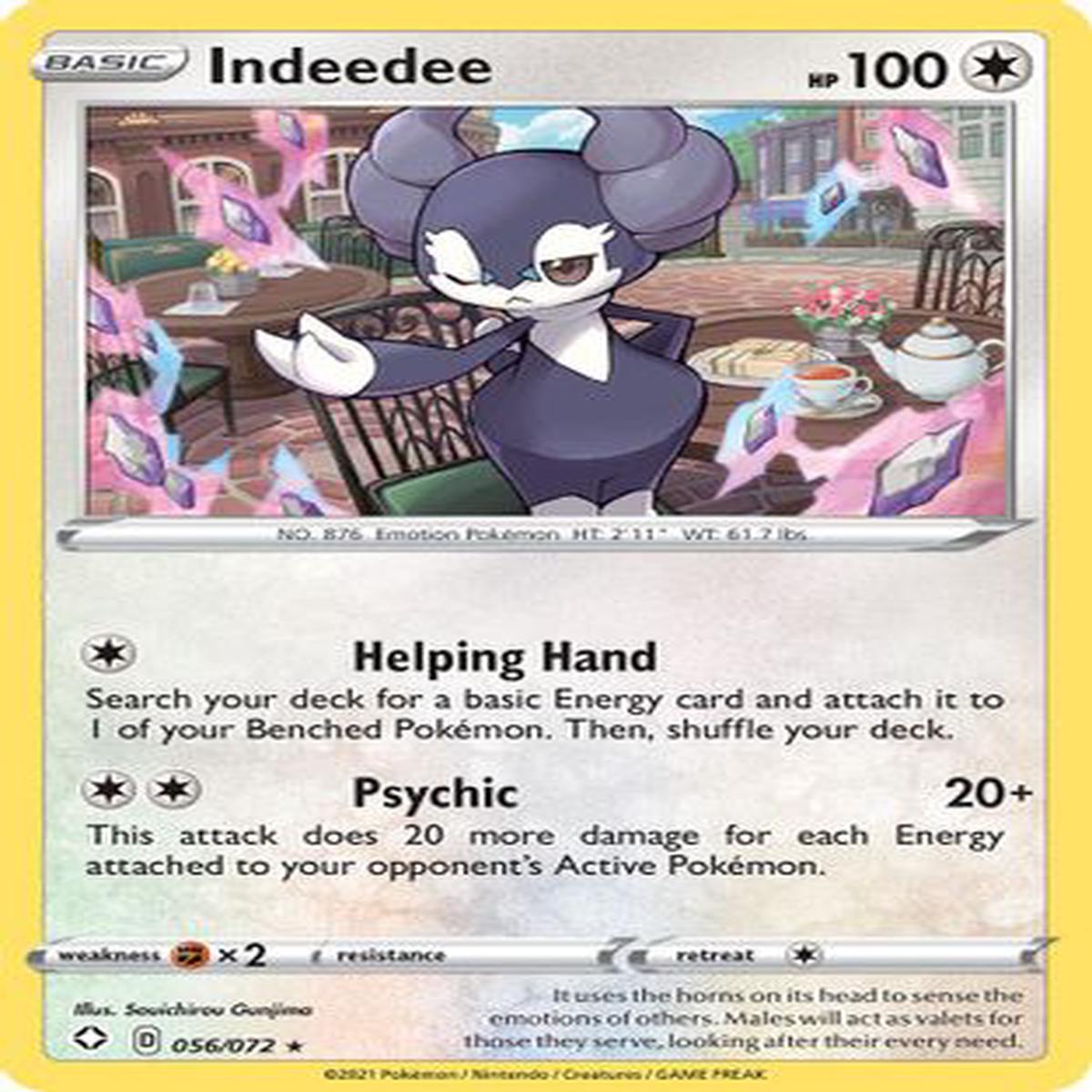 Indeedee 056072 - Shining Fates Holofoil