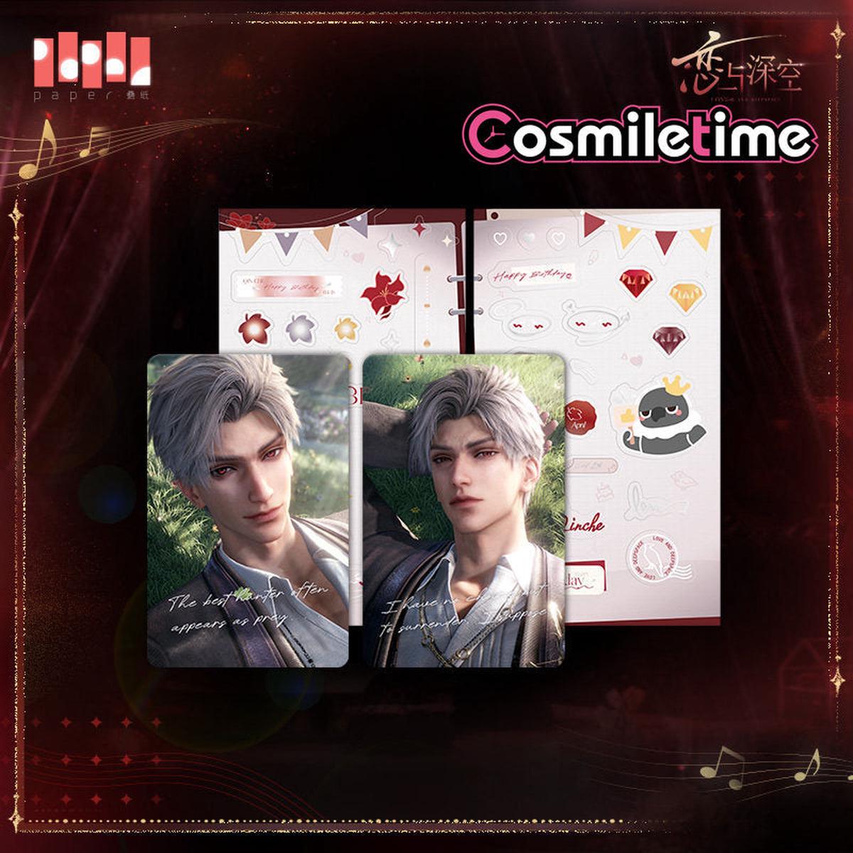 Love and Deepspace Qin Che Birthday Card Set