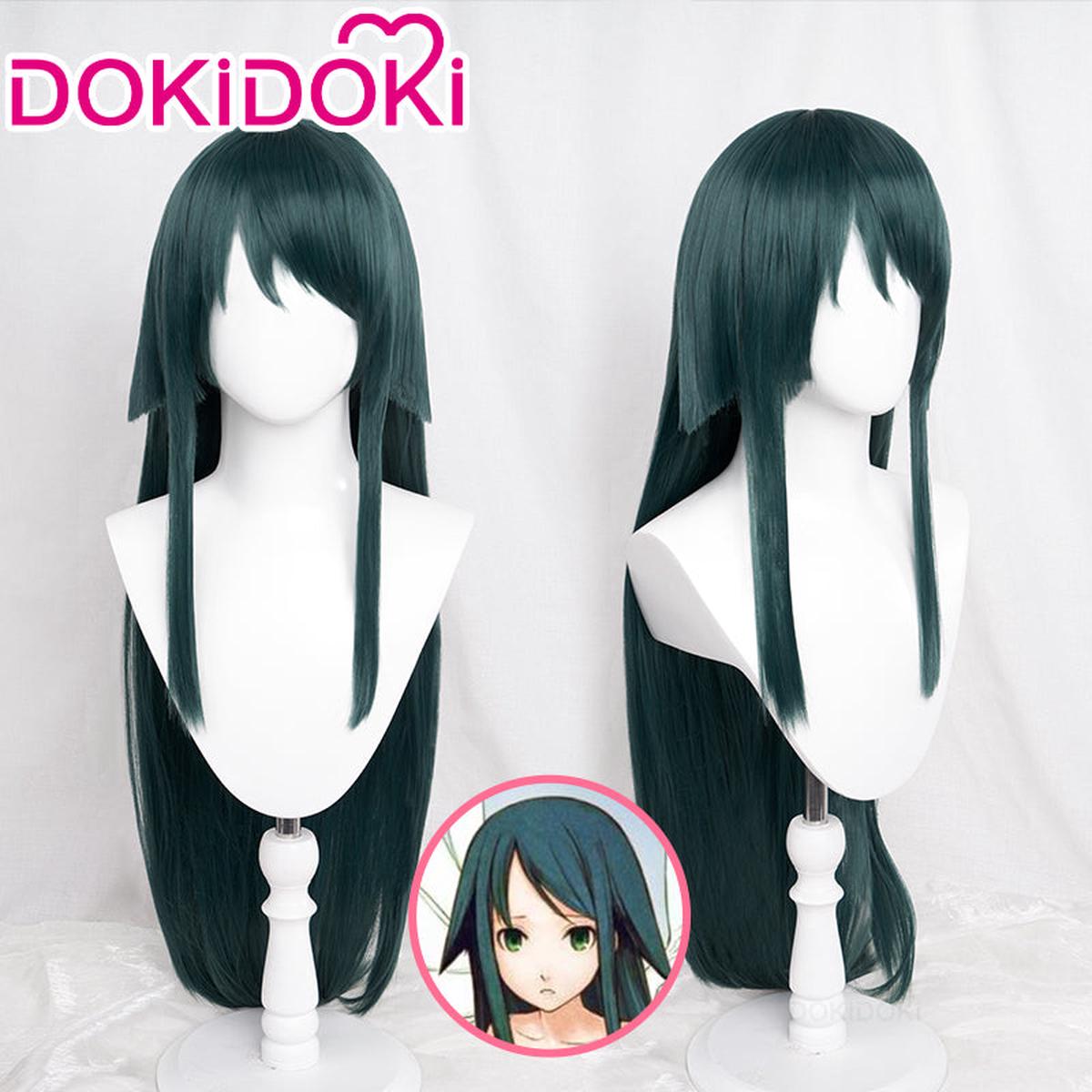 Ready For ShipDokiDoki Game The Song of Saya Cosplay Saya Wig Long Green