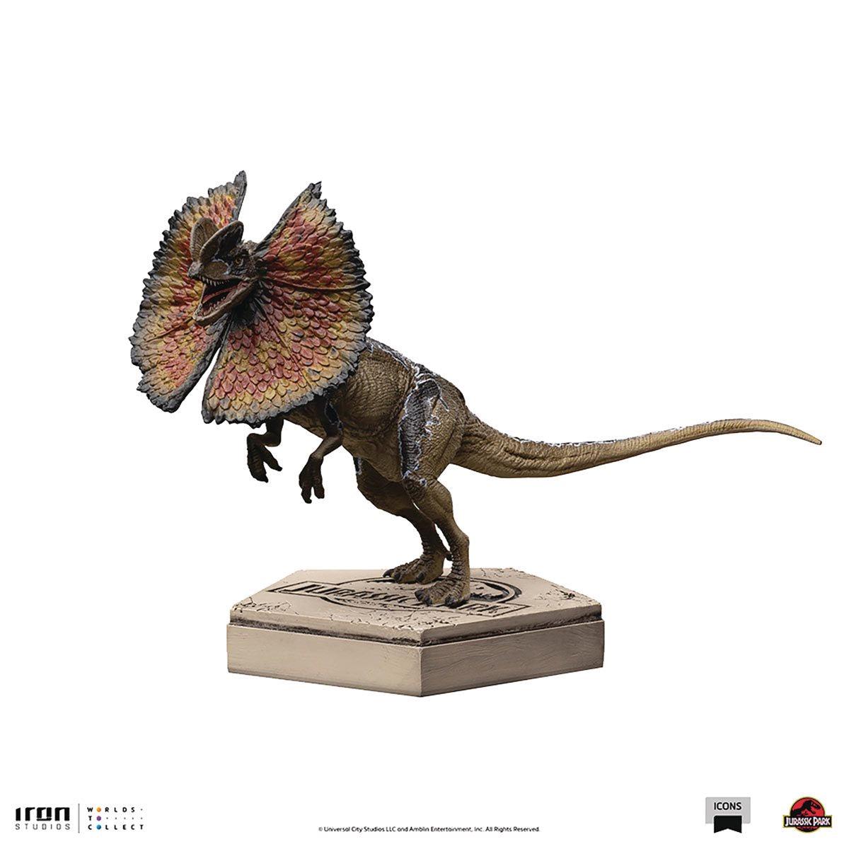 PRESALE Jurassic Park - Icons - Dilophosaurus Statue (Iron Studios)