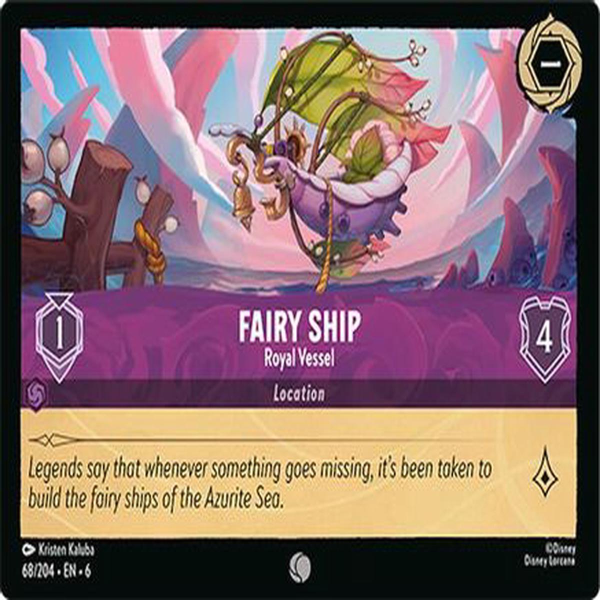 Fairy Ship - Royal Vessel (68204) - Azurite Sea Cold Foil