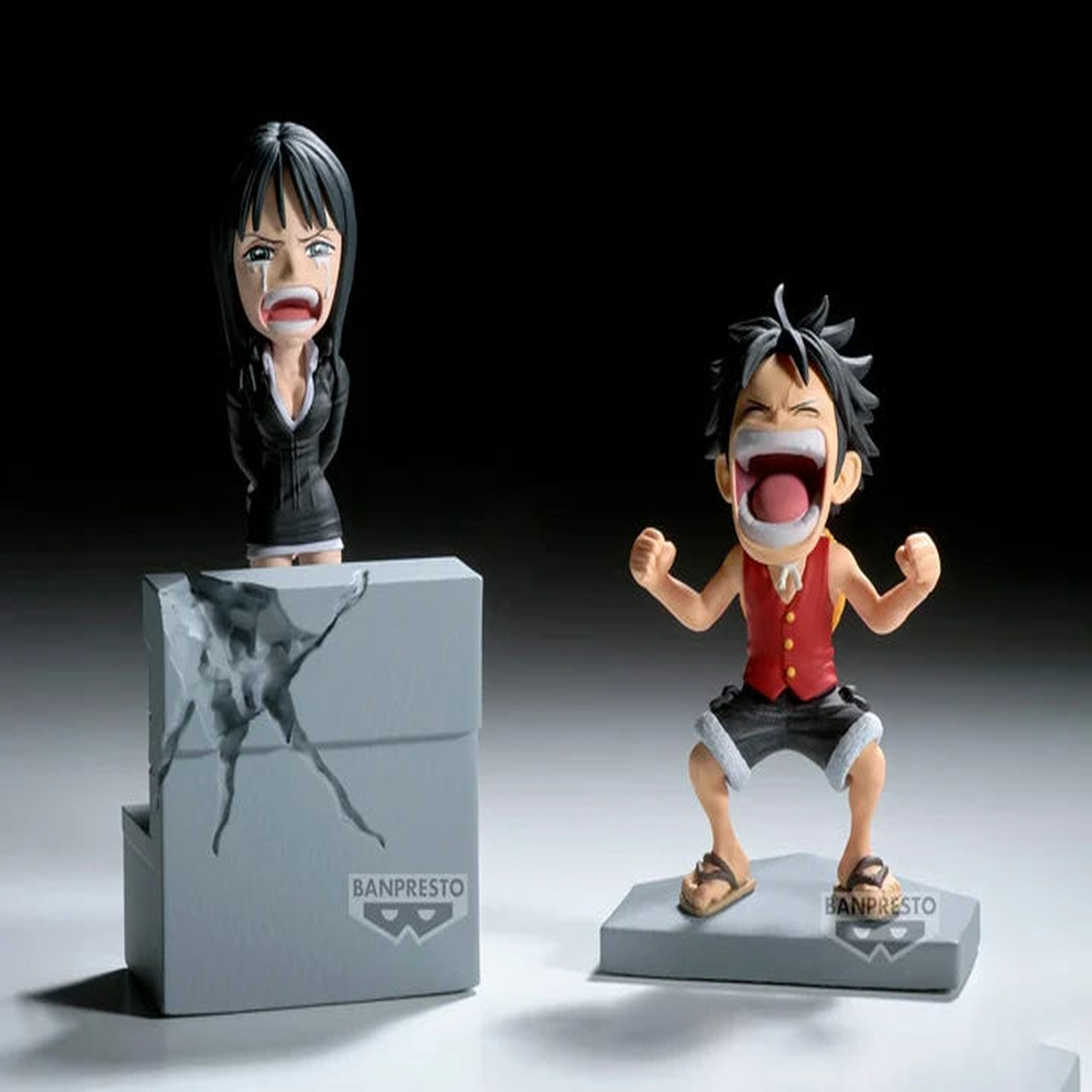 One Piece Monkey D Luffy Nico Robin Collectable Figure Espresto Banpresto