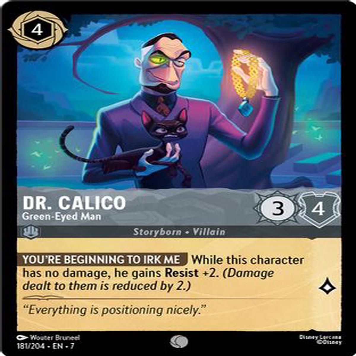 Dr Calico - Green-Eyed Man (181204) - Archazias Island Cold Foil