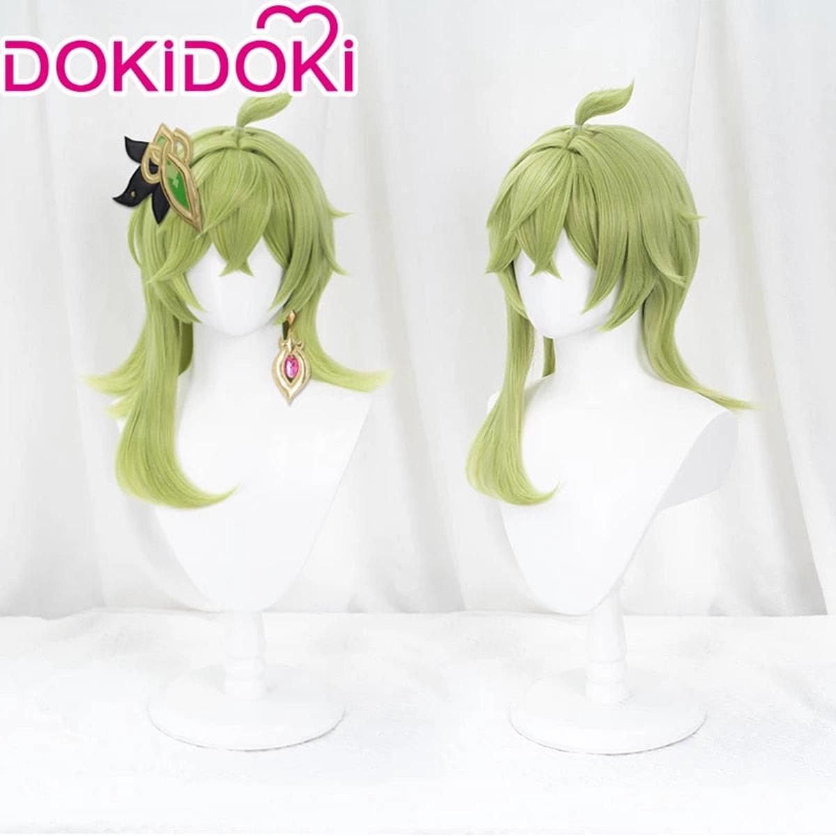 Normal Ver Ready For ShipDokiDoki Game Genshin Impact Wig Cosplay Collei Sumeru Headwear Green