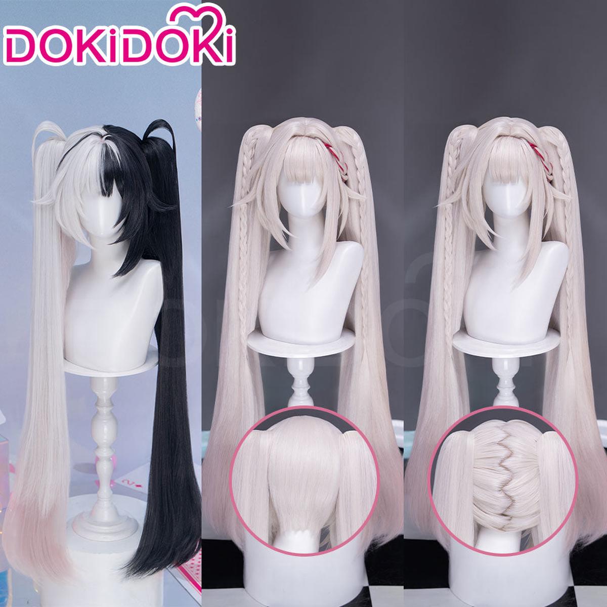 DokiDoki Honkai Star Rail Cosplay Sparxie SparxiConOfficial Wig Long Straight Silver Hair Twin Tails Sparkle SP Planarcadia