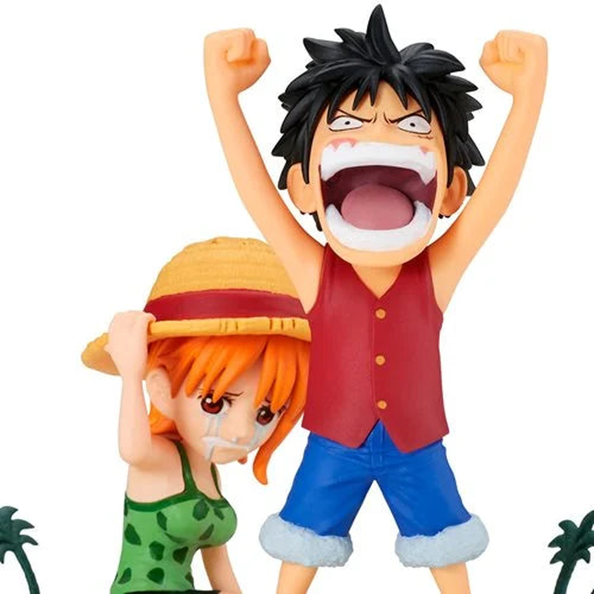 One Piece Luffy Nami - World Collectable Figure Log Stories Statue Banpresto