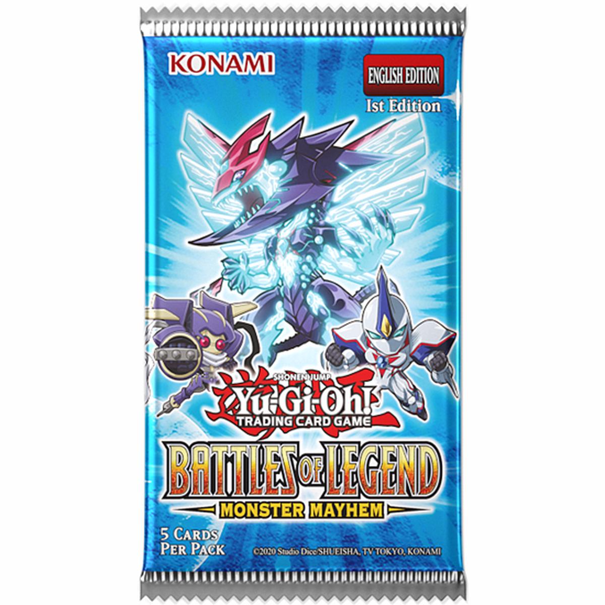Yu-Gi-Oh TCG Battles of Legend Monster Mayhem Booster Pack - Konami Official