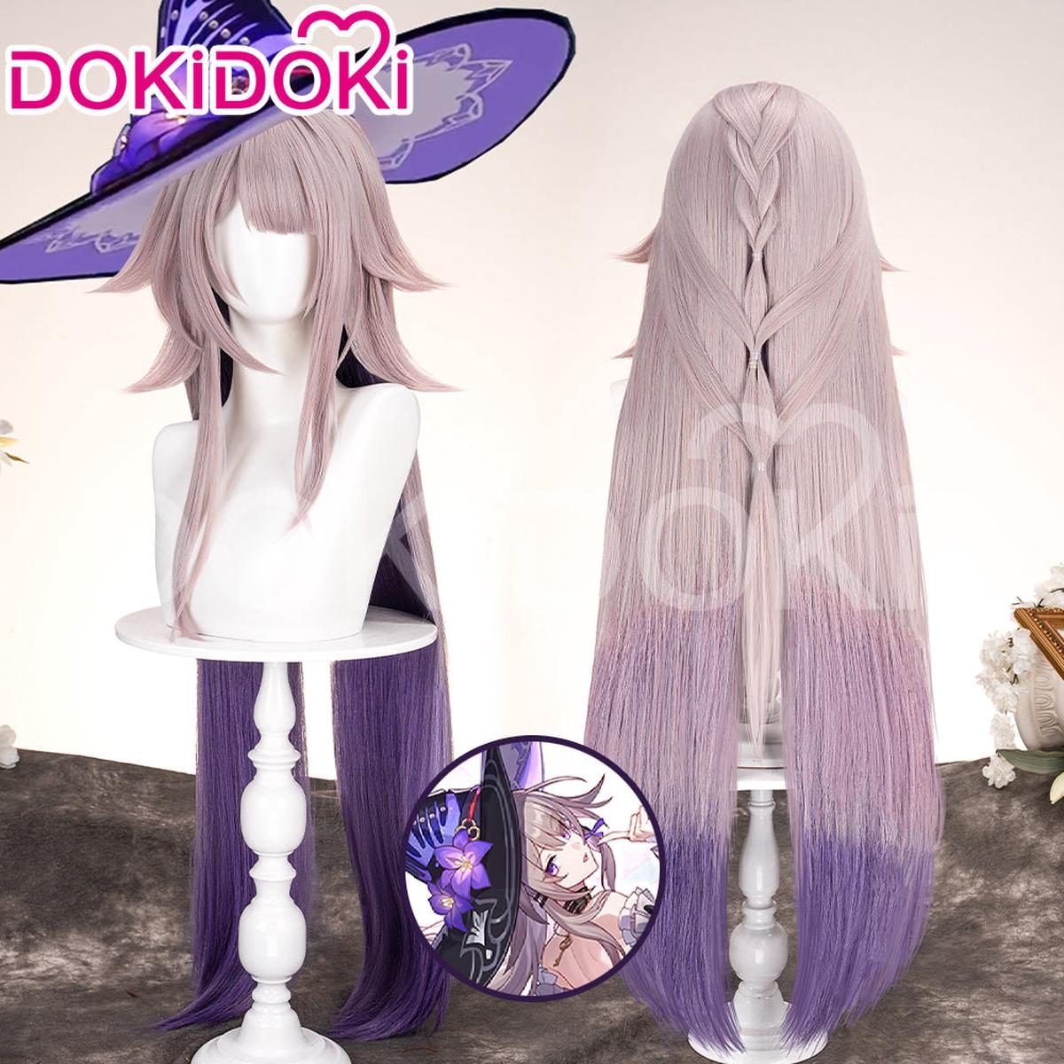 Ready For ShipDokiDoki Game Honkai Star Rail Cosplay The Herta Wig Long Straight Purple SP Herta