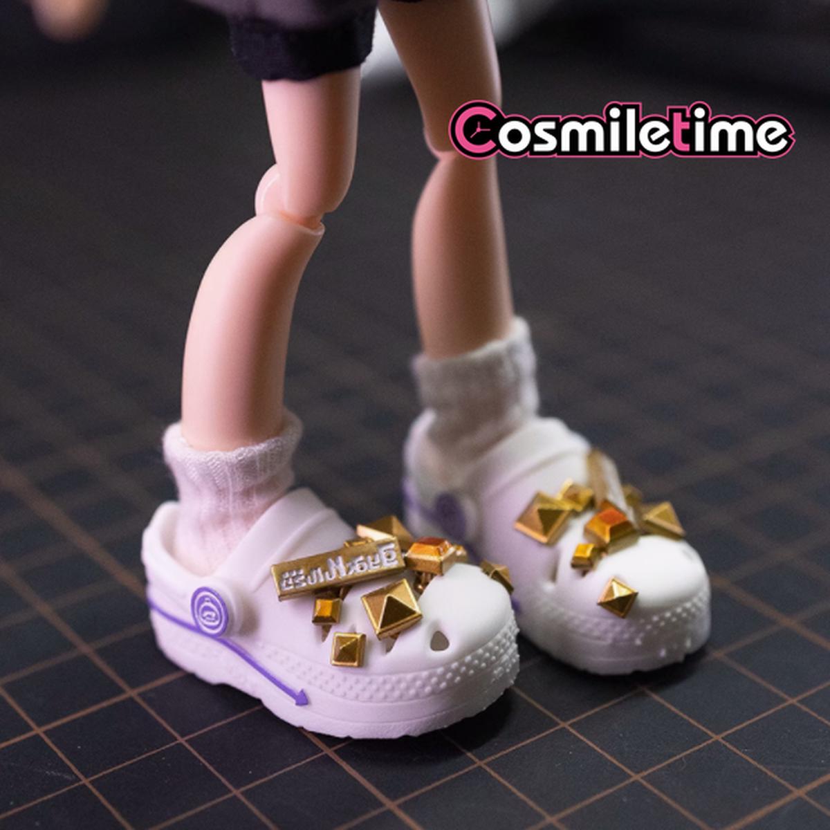 Yuri Anime Game 3 Doll Use 112 BJD Doll Handmade Slipper Crocs White Shoes Accessory Cute Lovely Cosplay Cosplay New Gift