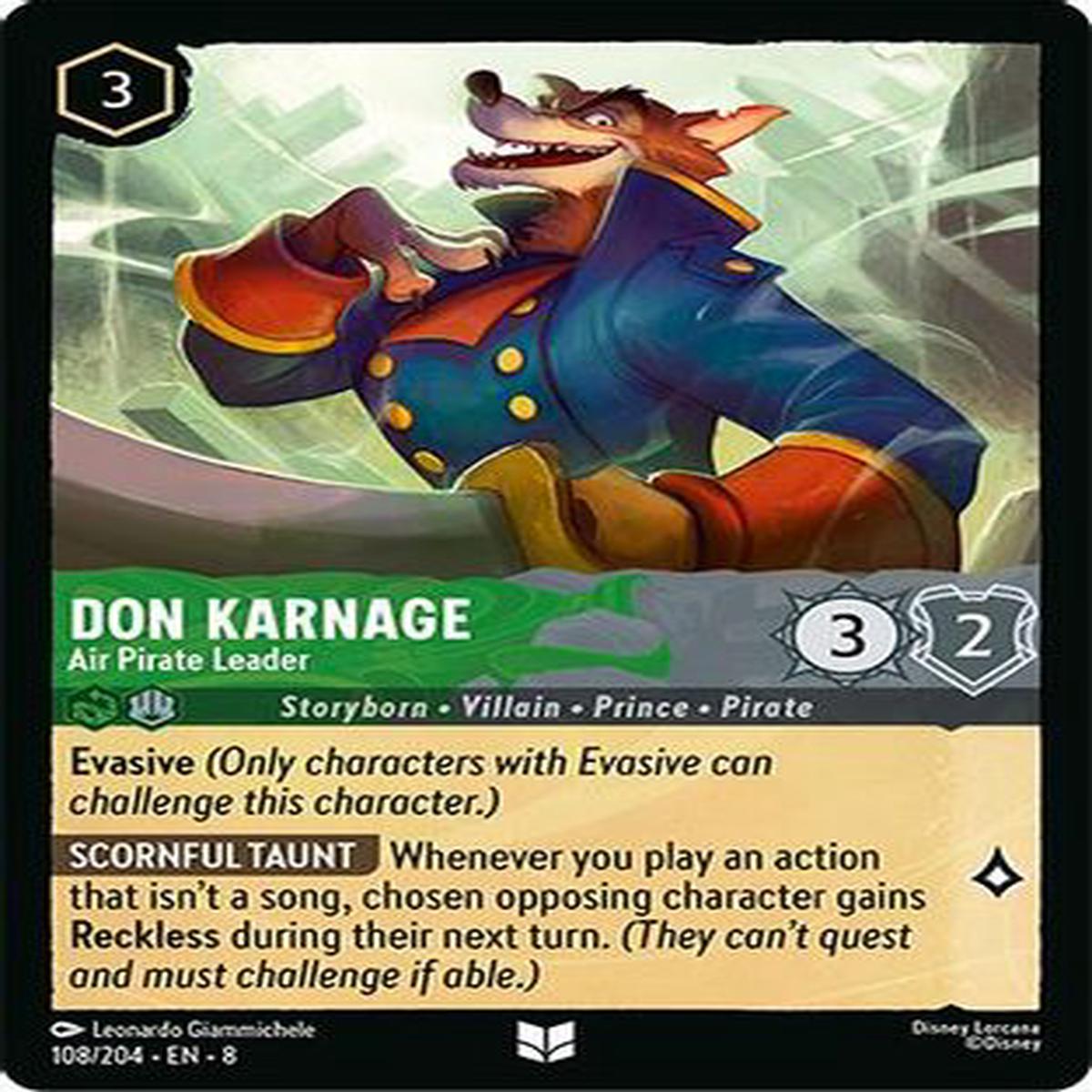 Don Karnage - Air Pirate Leader (108204) - Reign of Jafar