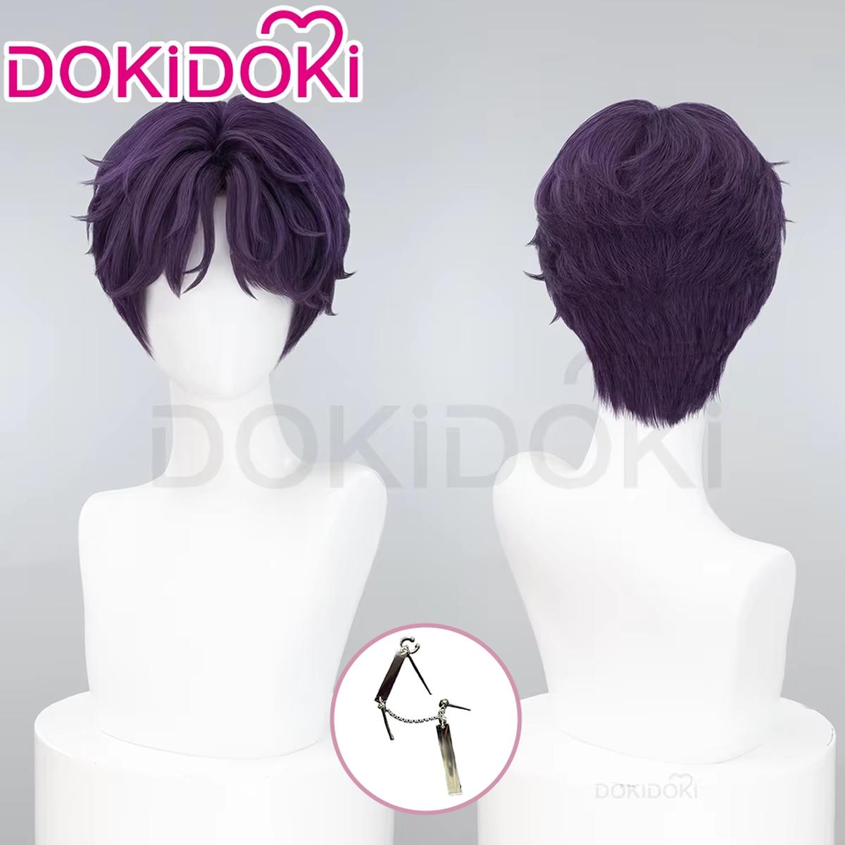 EU LOCAL SHIPPING DokiDoki Game Love and Deepspace Cosplay Rafayel Wig Short Purple Hair