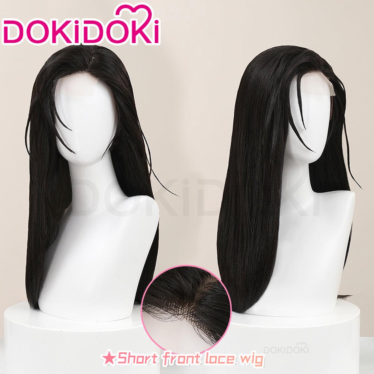 Front LaceDokiDoki Manga Low Tide In Twilight Cosplay Yeo Wonyoung Wig Long Black Hair