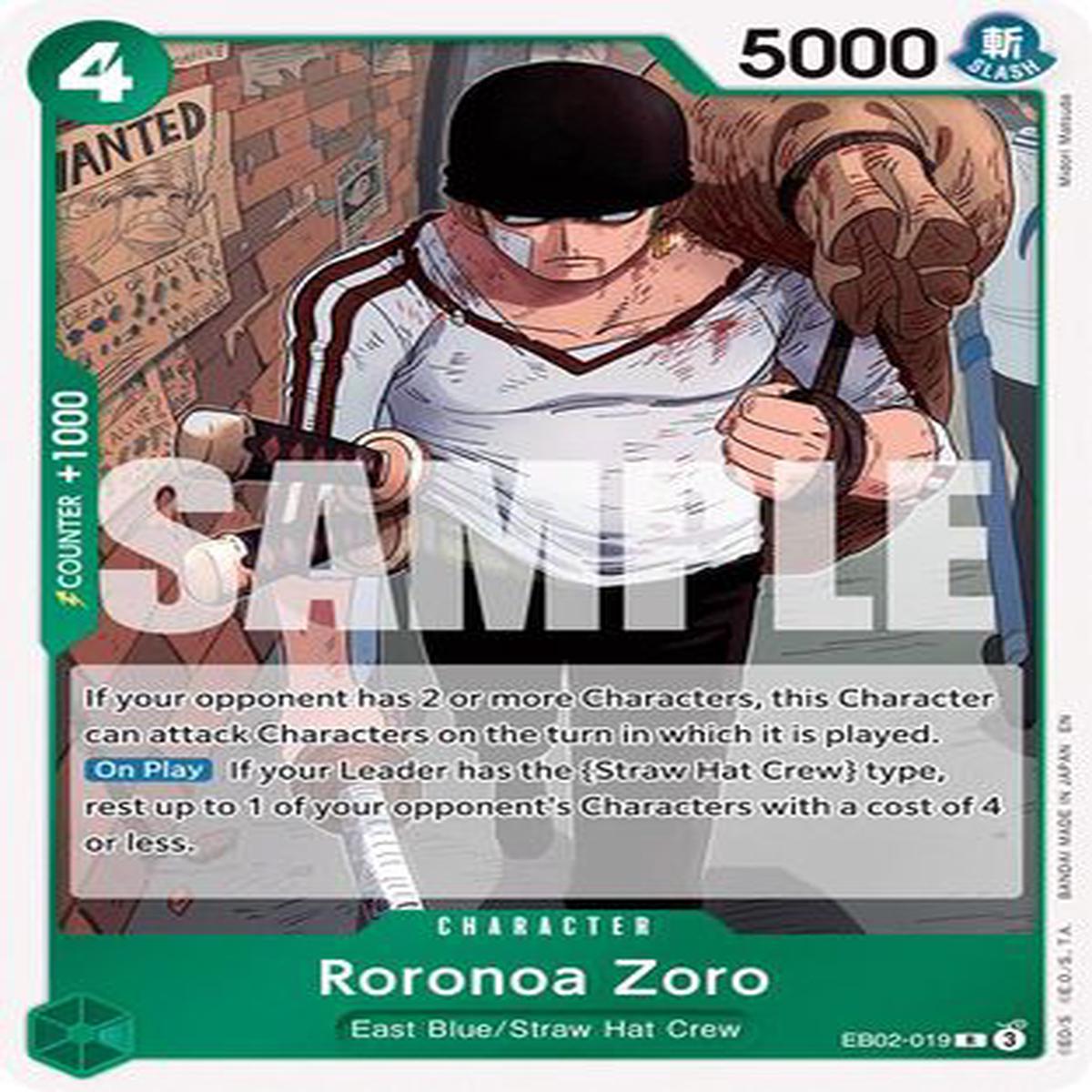 Roronoa Zoro (EB02-019) - Extra Booster Anime 25th Collection Foil