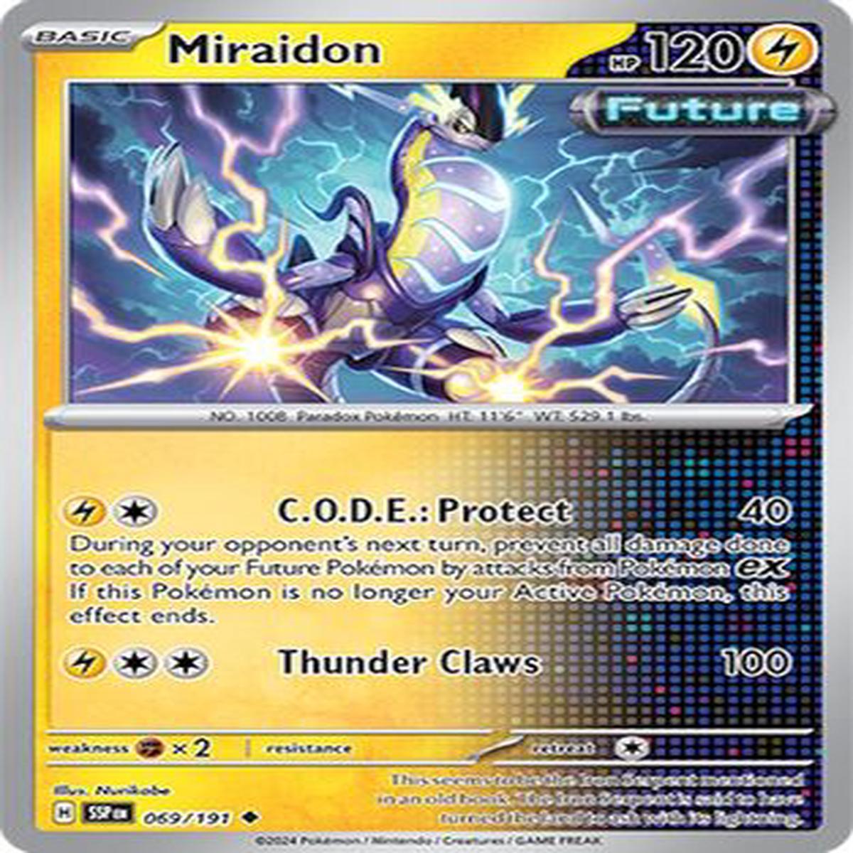 Miraidon 069191 - SV08 Surging Sparks Reverse Holofoil