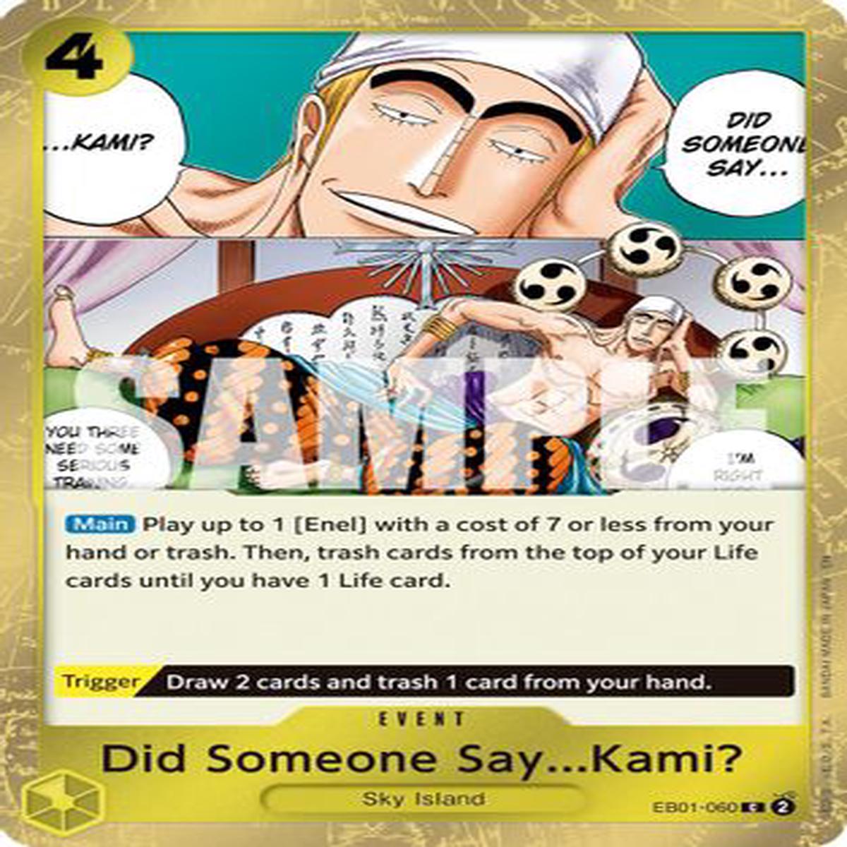 Did Someone SayKami (Pirate Foil) (EB01-060) - Premium Booster -The Best- Vol 2 Foil