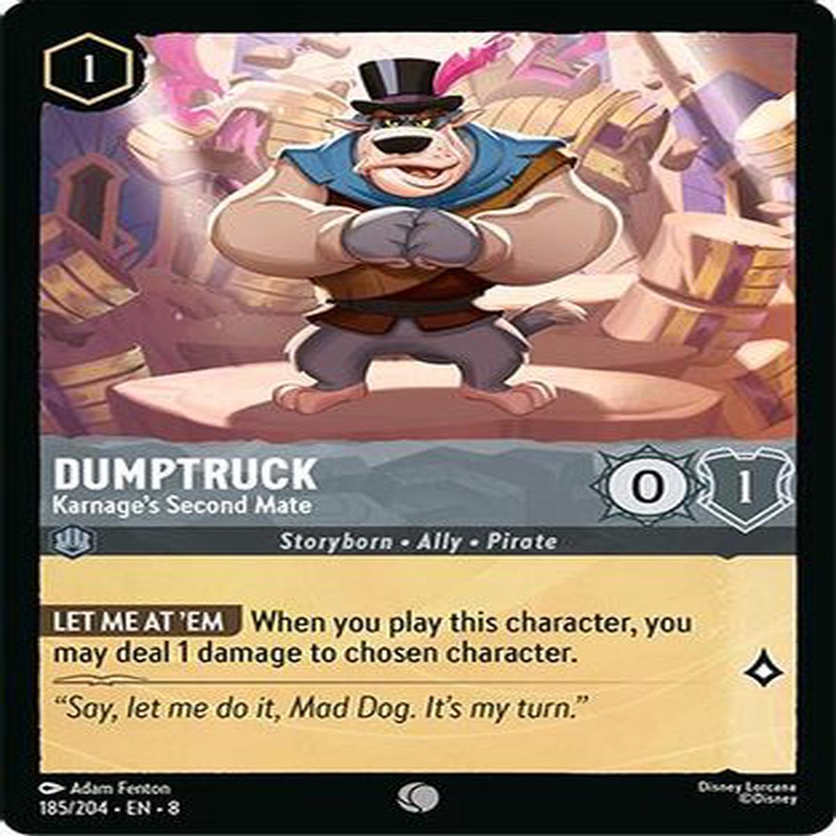 Dumptruck - Karages Second Mate (185204) - Reign of Jafar Cold Foil