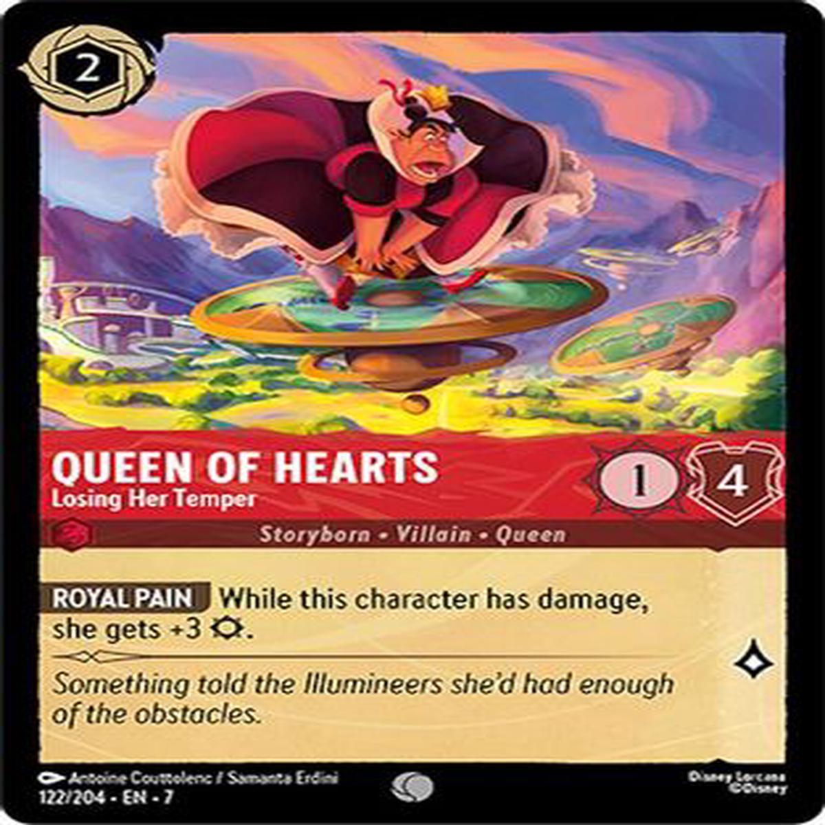Queen of Hearts - Losing Her Temper (122204) - Archazias Island Cold Foil