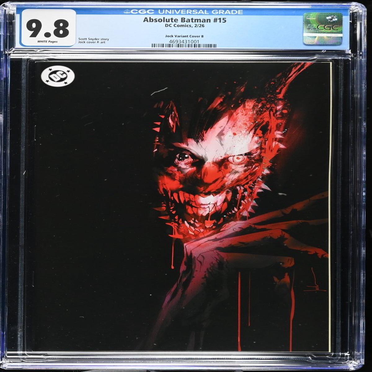Absolute Batman #15 1:50 Jock Vigin Ratio Variant CGC 9.8