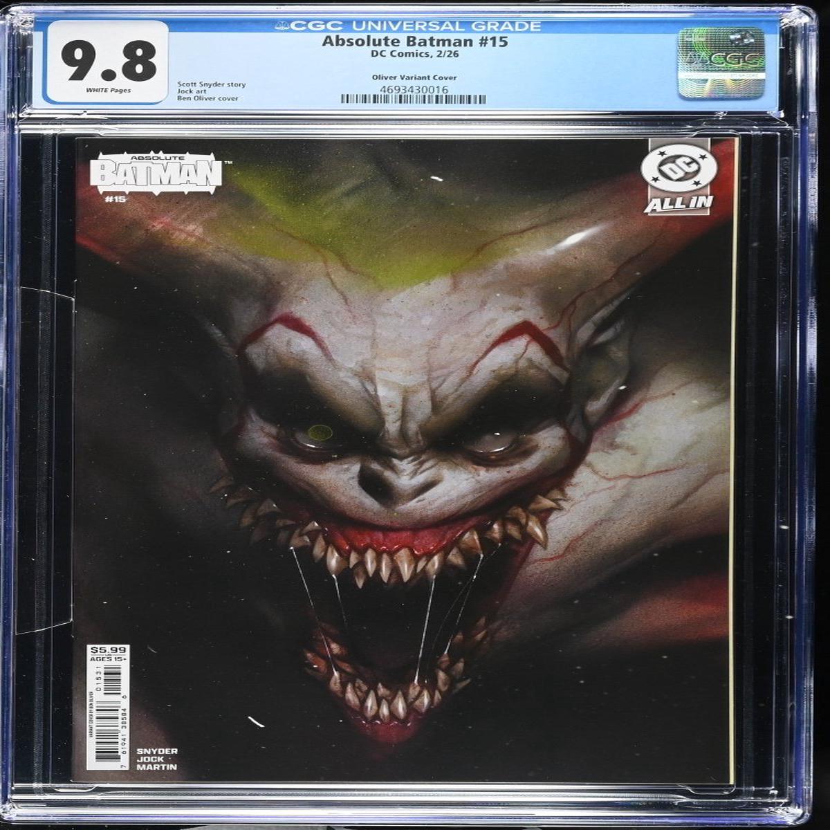 Absolute Batman #15 Cover C Ben Oliver CGC 9.8