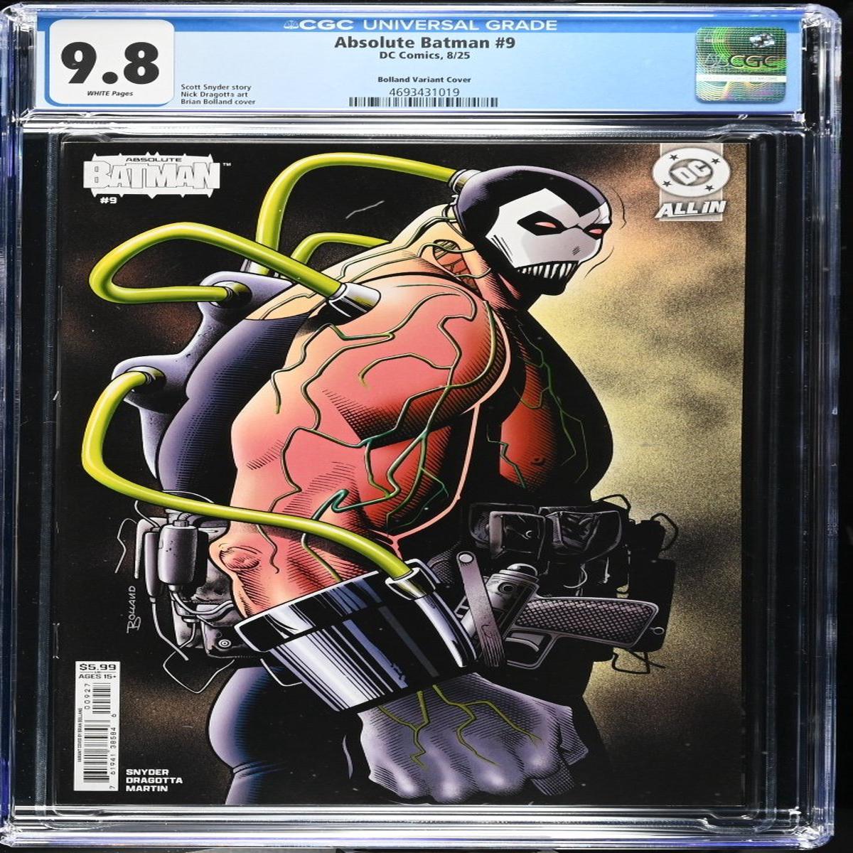 Absolute Batman #9 Cover F Brian Bolland Card Stock Variant CGC 9.8