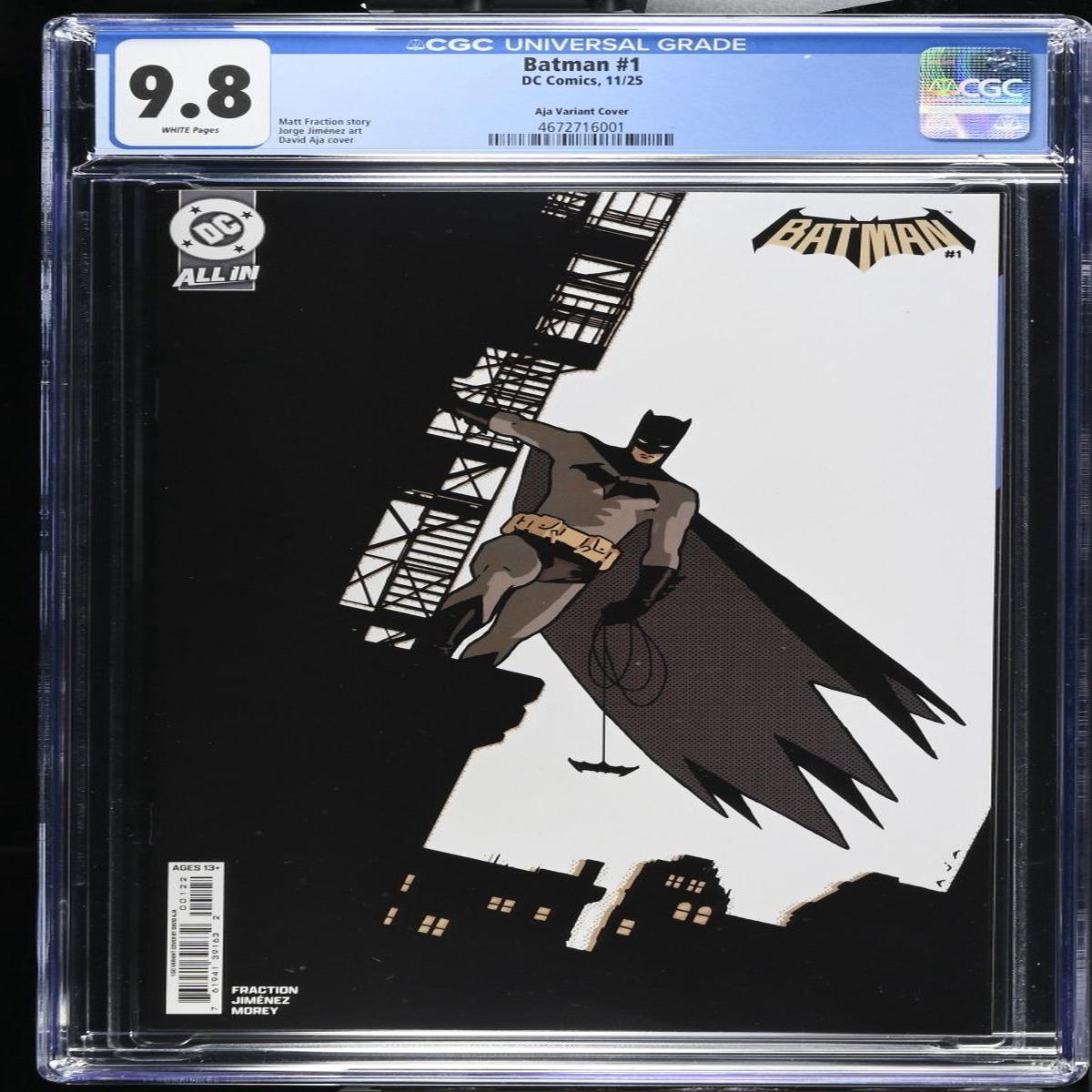 Batman #1 (2025) Cover M 1:50 David Aja Variant CGC 9.8