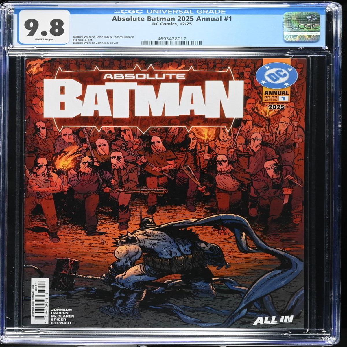Absolute Batman 2025 Annual #1 1st Print CGC 9.8 *one per customer*